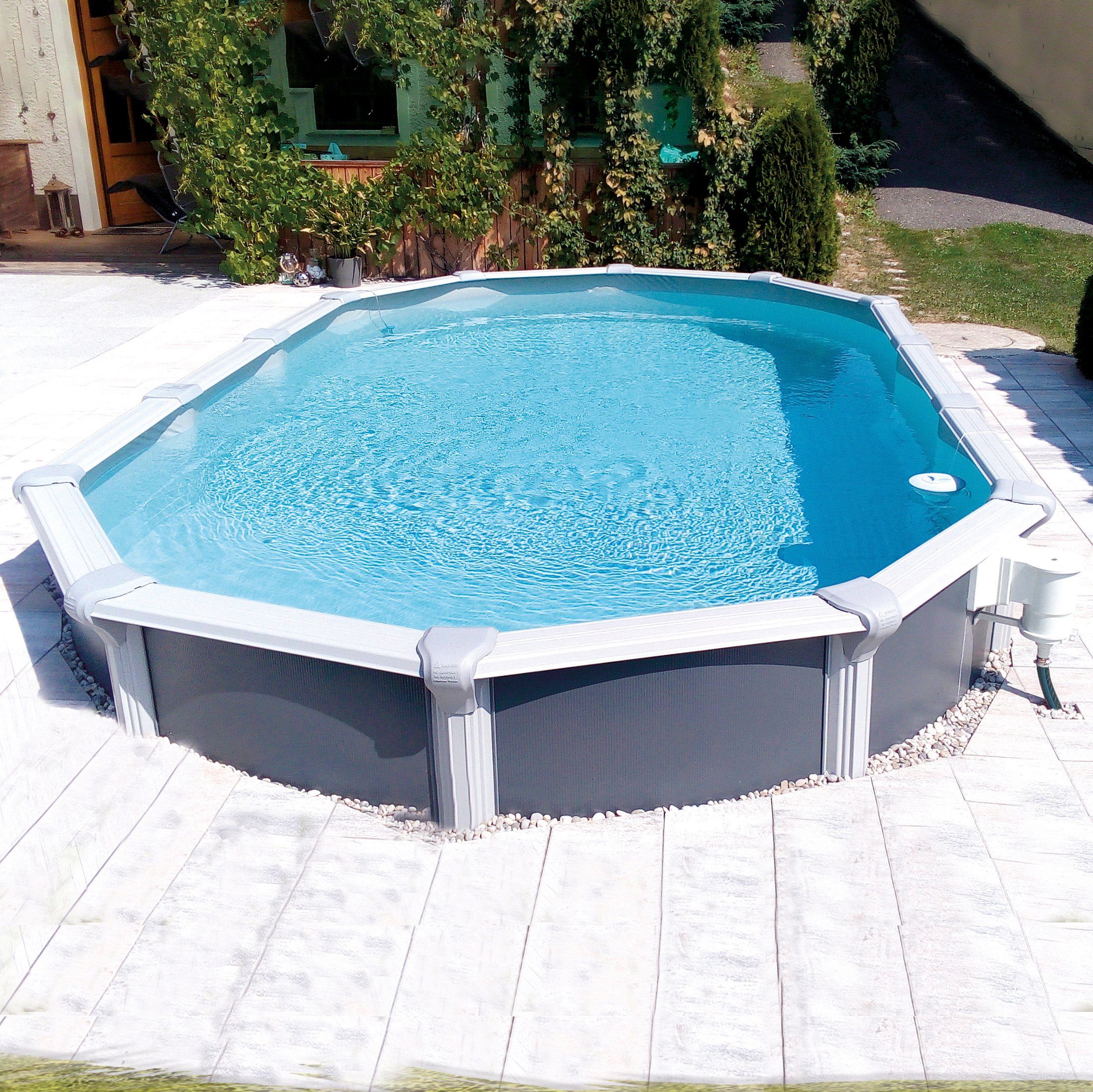 Graue runde Stahlwandpools online kaufen | OTTO