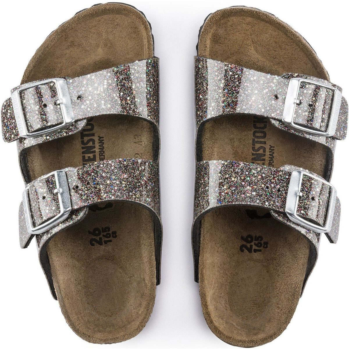 Birkenstock Arizona K Birko-flor Outdoorsandale Funkelnder Klassiker mit anatomischem Fußbett und verstellbaren