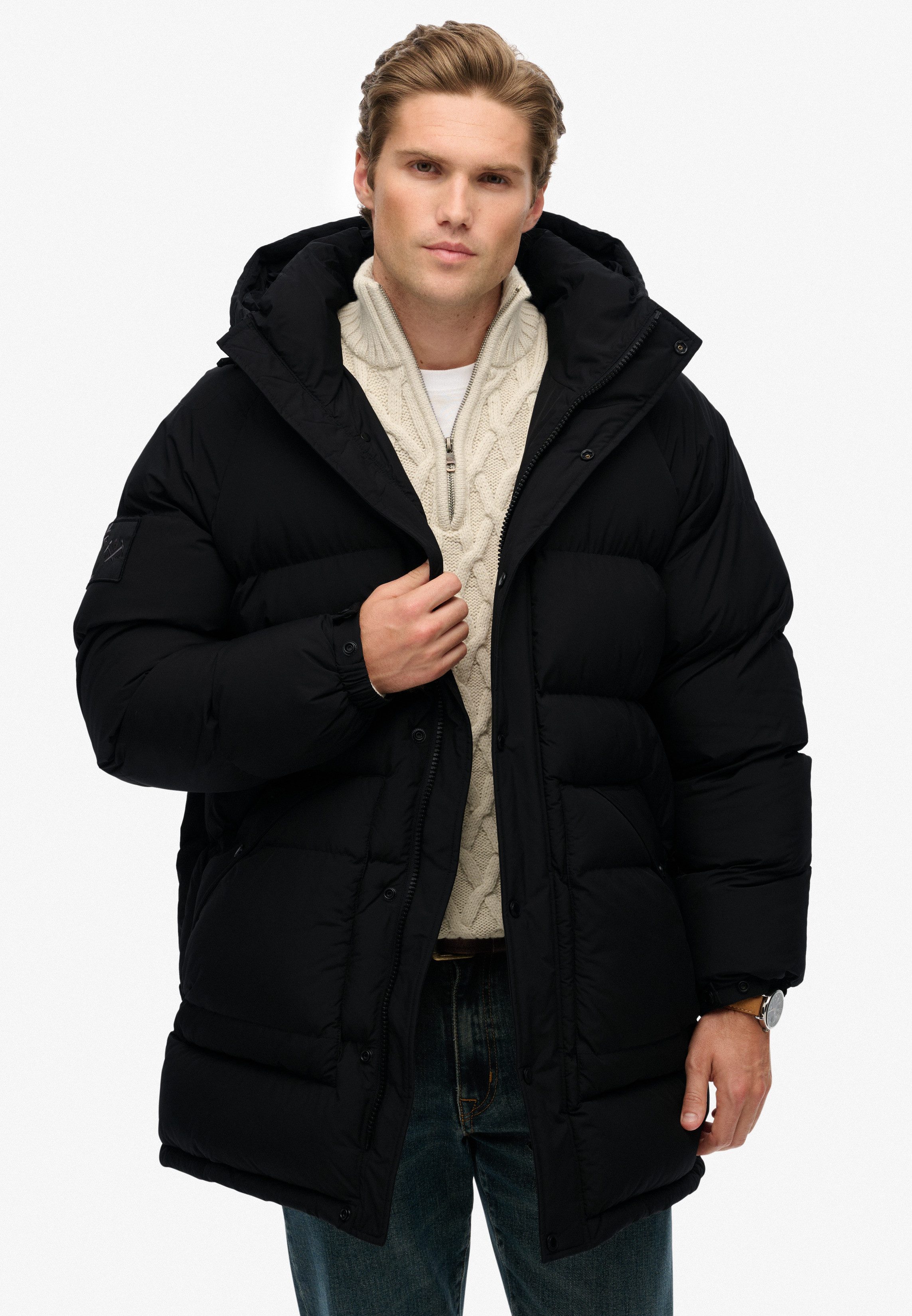 Superdry Steppjacke XPD LONGLINE BAFFLE PARKA günstig online kaufen