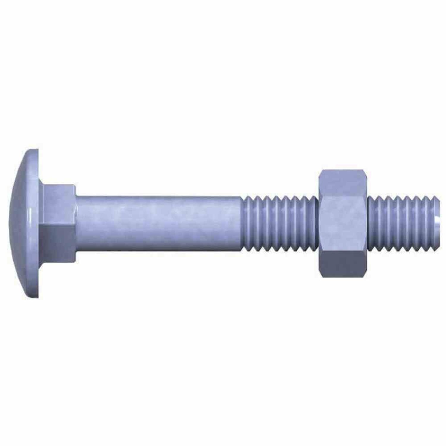 REISSER-Schraubentechnik GmbH Schlossschraube Schloßschrauben verzinkt, 8 x 140 Paket 50 Stück DIN 603, (50 St)