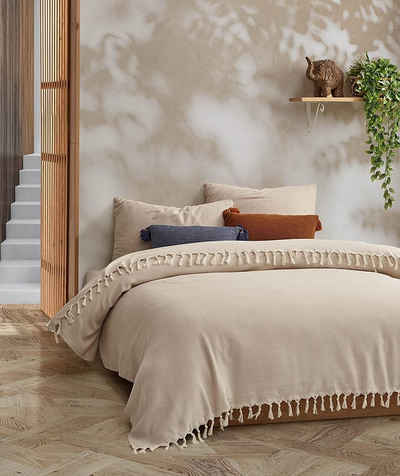 Tagesdecke BOHORIA® Premium Tagesdecke XXL Tulum, 100% Baumwolle, 200 x 230 cm, BOHORIA, Kann für Bett, Sofa, Stuhl, Outdoor und Indoor genutzt werden.