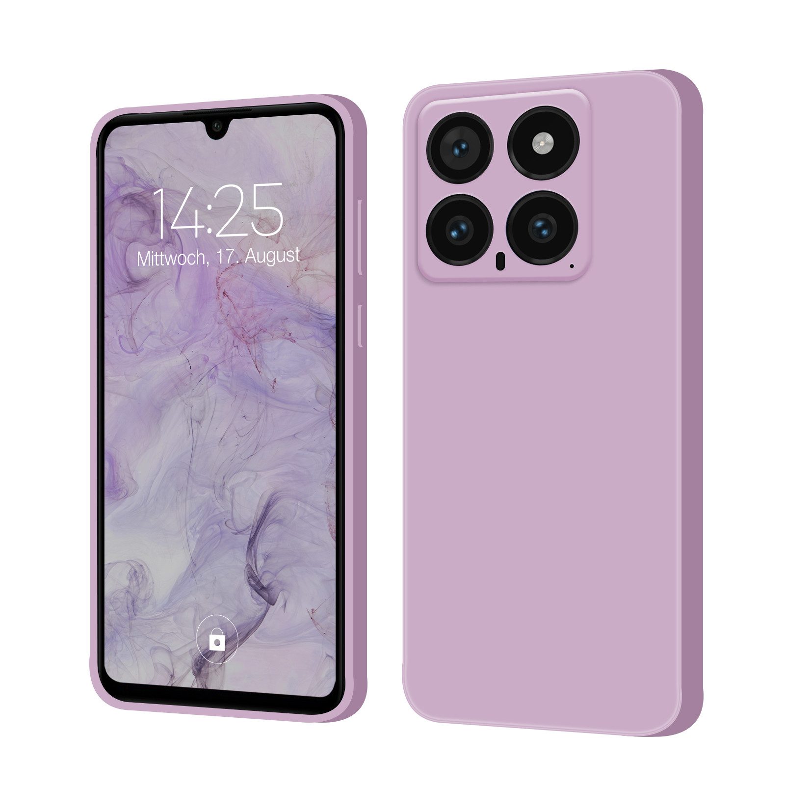 Tec-Expert Handyhülle SoftGrip Cover Hülle für Xiaomi 14 Pro, Handy Case Bumper integrierter Kameraschutz flexibel