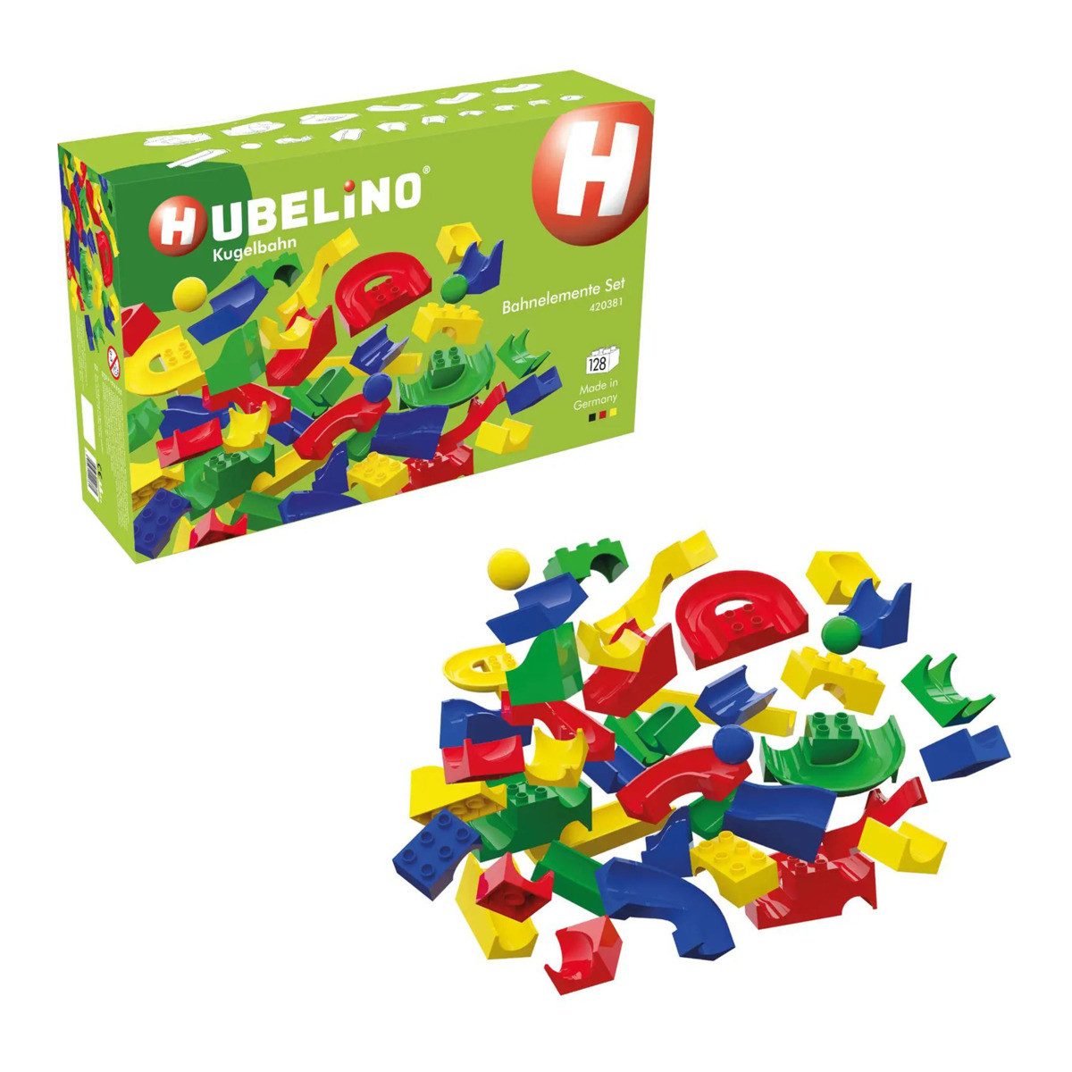 Hubelino Freizeittasche Hubelino Bahnelemente Set Baukasten maxi 128 Teile