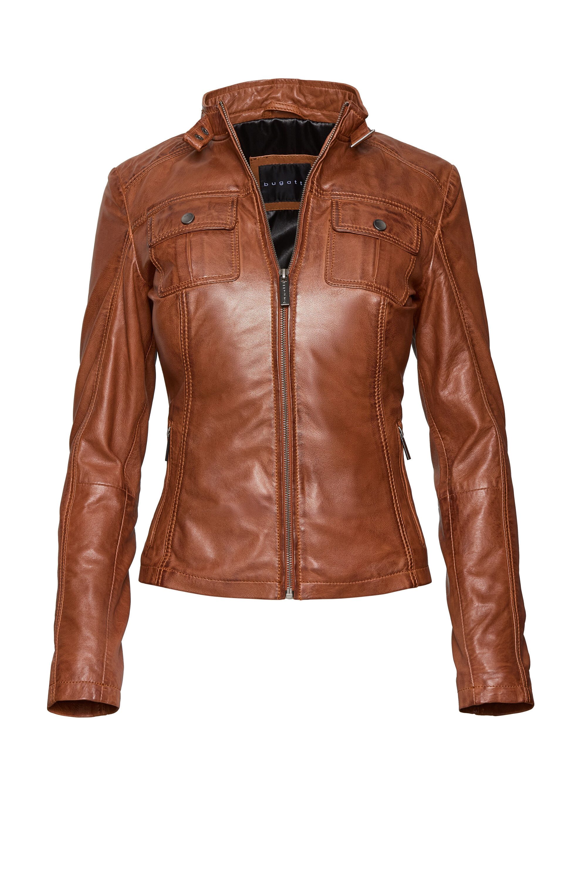 bugatti Lederjacke (1-St) aus hochwertigem Leder