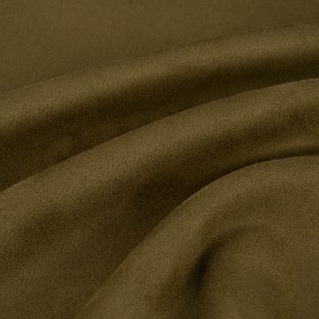 SCHÖNER LEBEN. Stoff Bekleidungsstoff Stretch Wildlederimitat einfarbig khaki 1,5m Breite