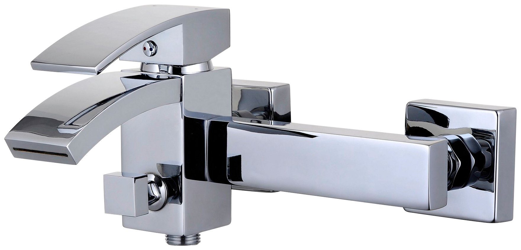 Eisl Waschtischarmatur WATERFALL Badewannenarmatur Wasserfall, Mischbatterie Badewanne, Chrom