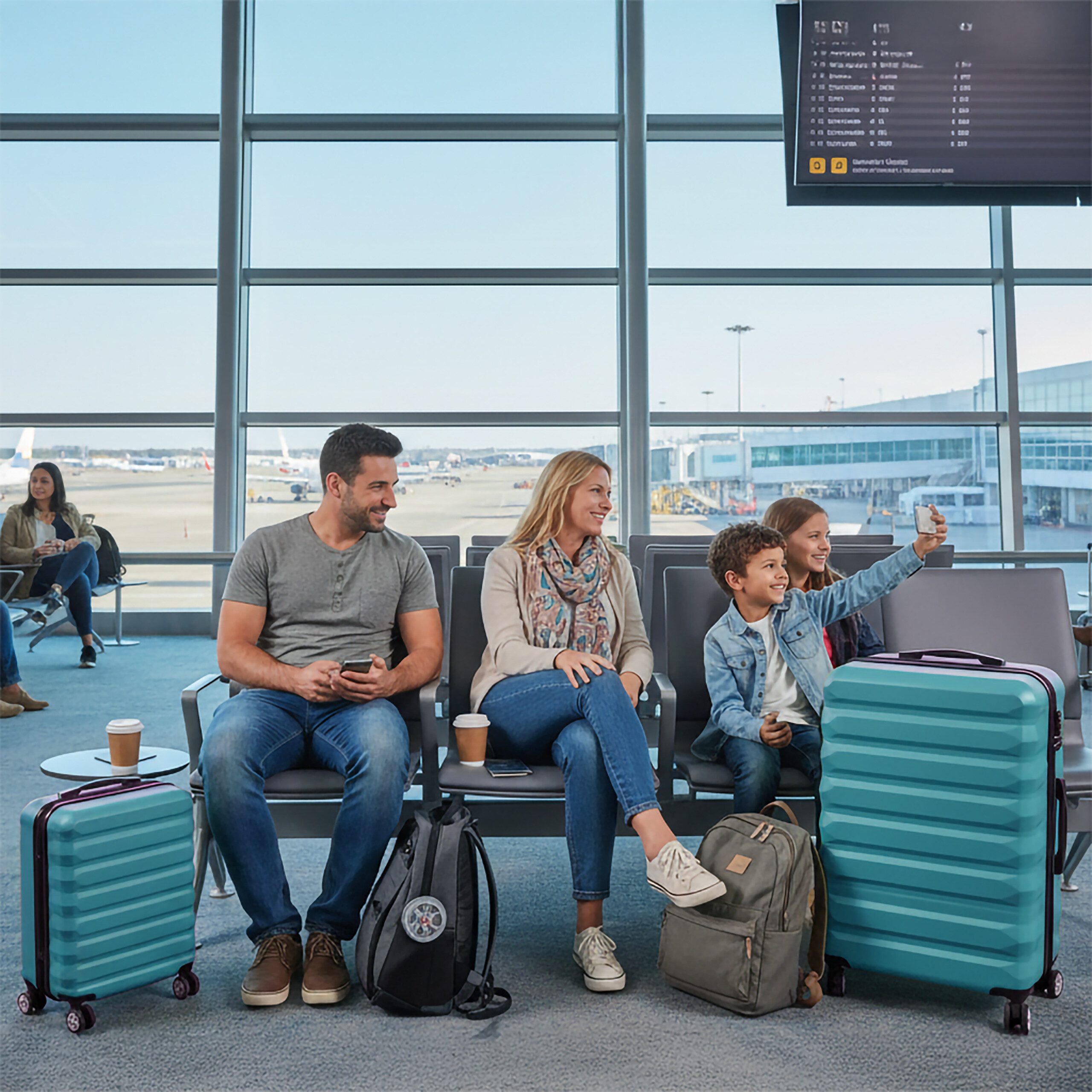 relaxdays Koffer Kofferset 2-teilig, 4 Rollen, Petrol günstig online kaufen