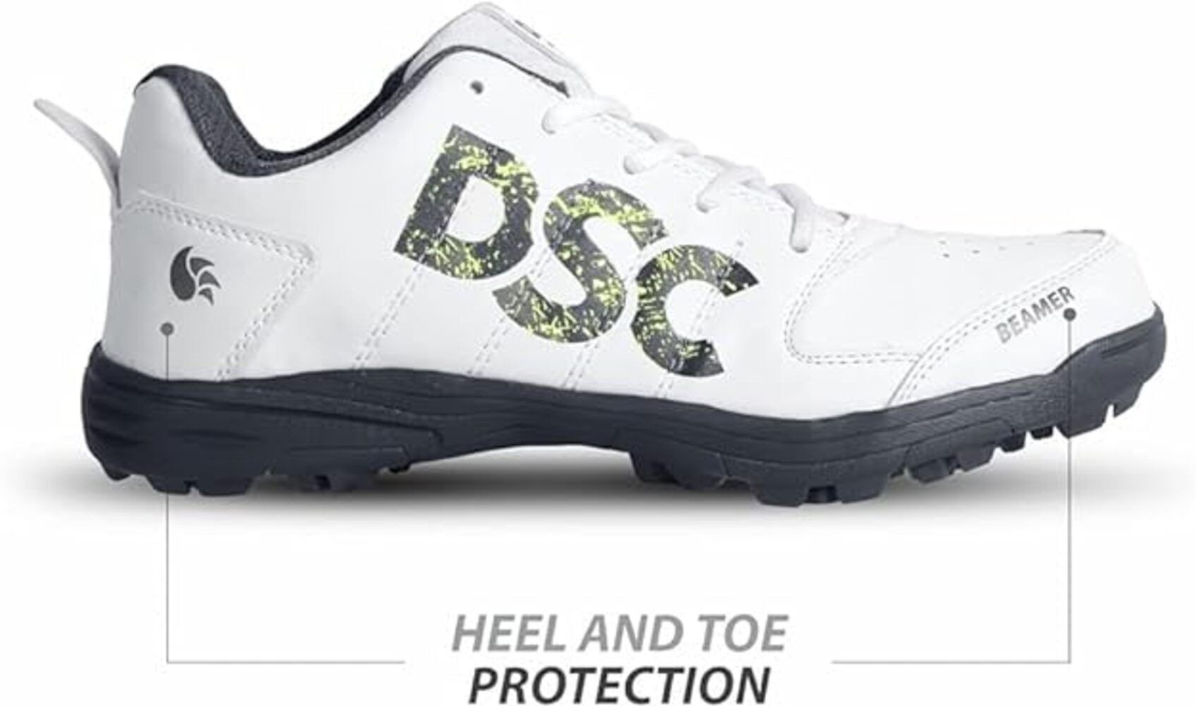 DSC Beamer Cricket-Schuhe, For Boys and Men Leichter Sportschuhe Sneaker (Verkaufspaket: 1 Paar Cricket-Schuhe, Gummi Spike Sport, Trainer Stiefel, Bowling Spikes Fitness) Leichtgewicht, durable, comfortable EVA