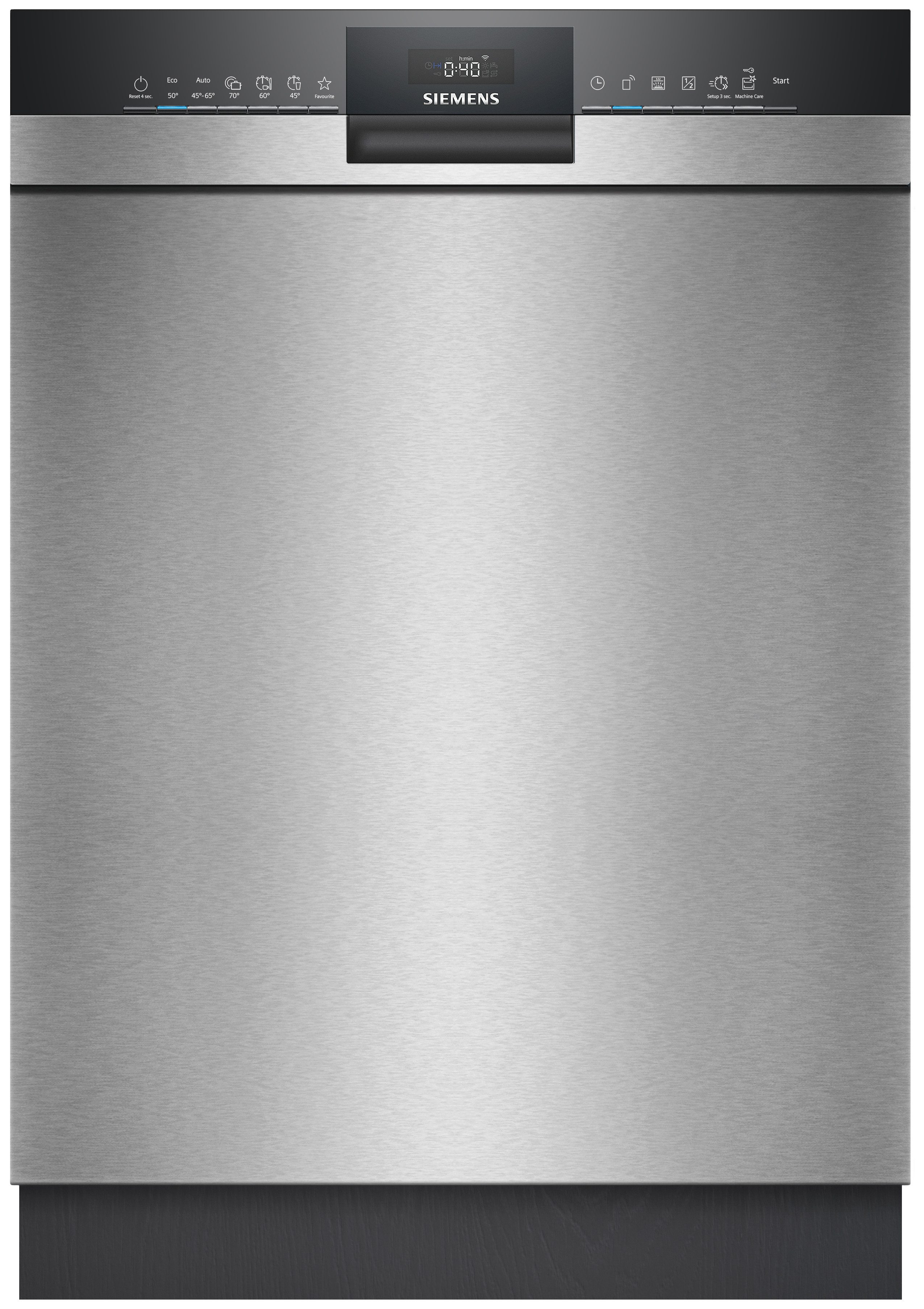 SIEMENS Unterbaugeschirrspüler iQ300 SN43ES28AE, 13 Maßgedecke, Made in Germany, flexible Körbe & Schubladen, Spülturbo varioSpeed