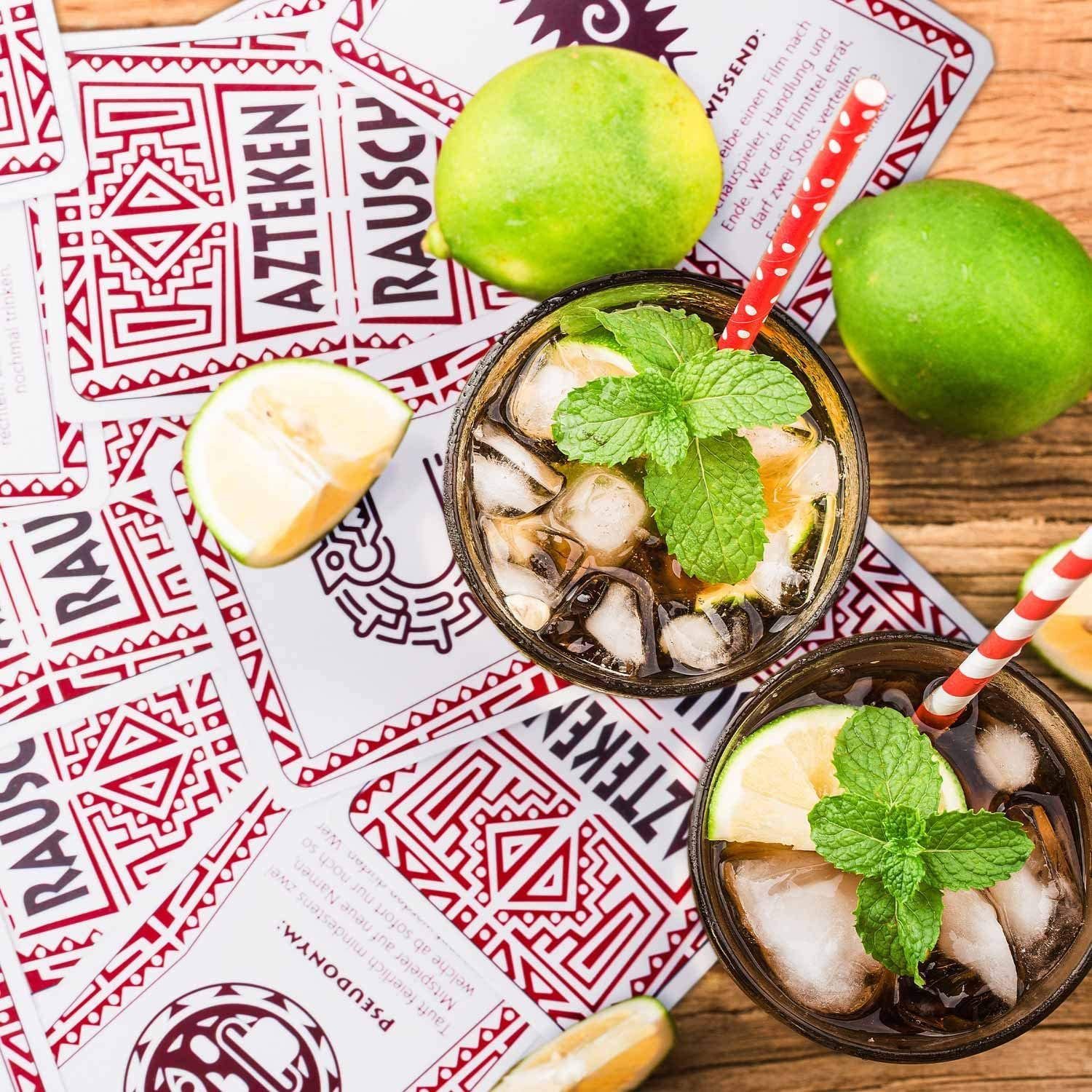 Goods+Gadgets Spiel Lustiges Kartenspiel & Trinkspiel für Erwachsene, Freunde & Party, Aztekenrausch Partyspiel, Das wohl lustigste Trinkspiel