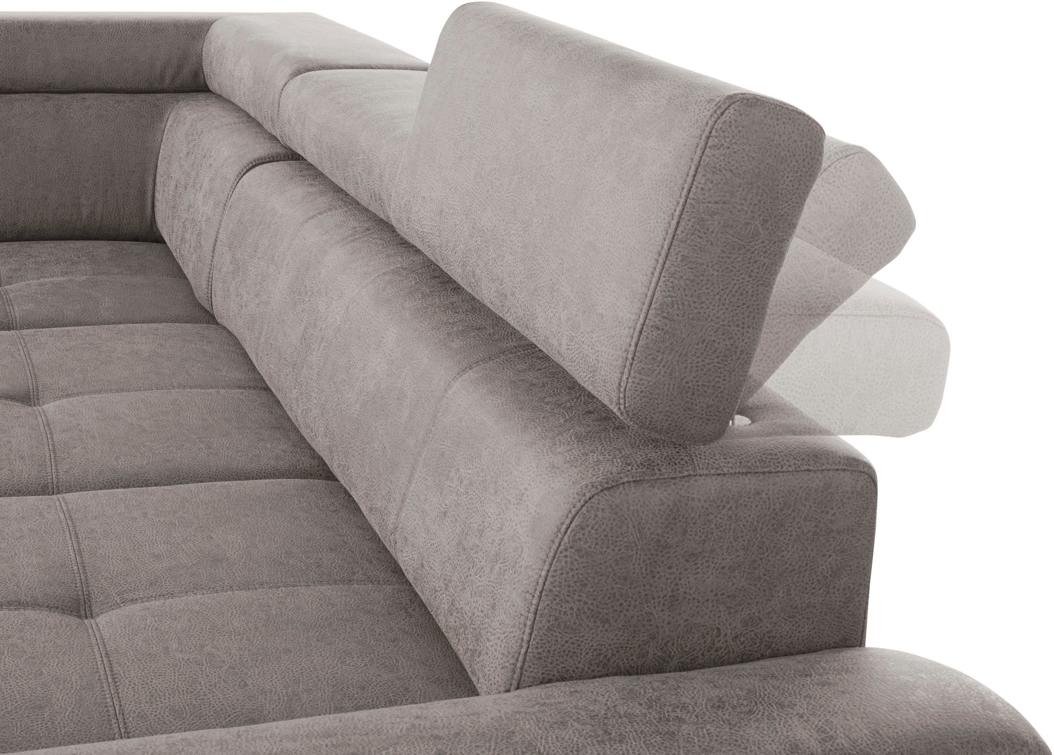 Enya, und Bettkasten inklusive fashion Bettfunktion - exxpo Ecksofa sofa wahlweise Kopfteilverstellung,