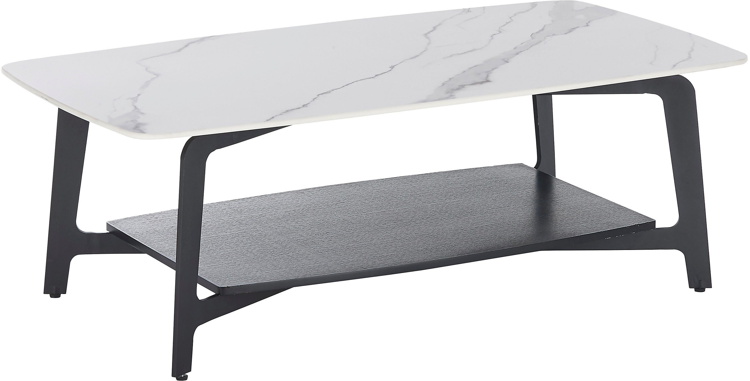 Stolkom Sp.z.o.o. Couchtisch Isa, 130 cm Keramik weiß marmoriert günstig online kaufen