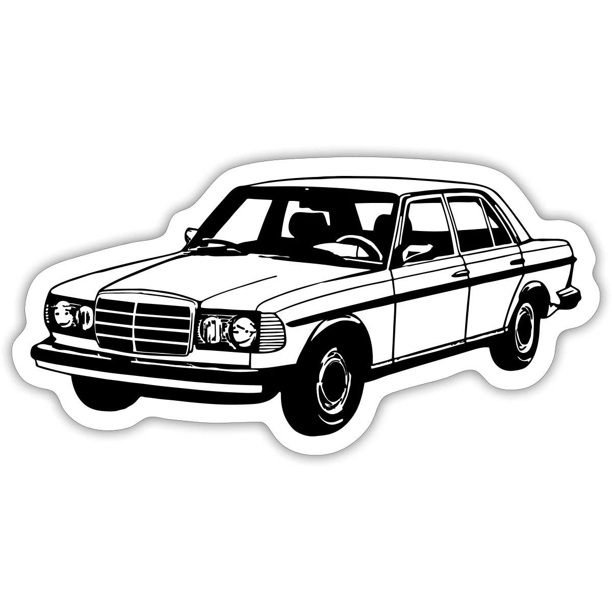 Spreadshirt Aufkleber Klassische Limousine Oldtimer Auto Sticker Aufkleber