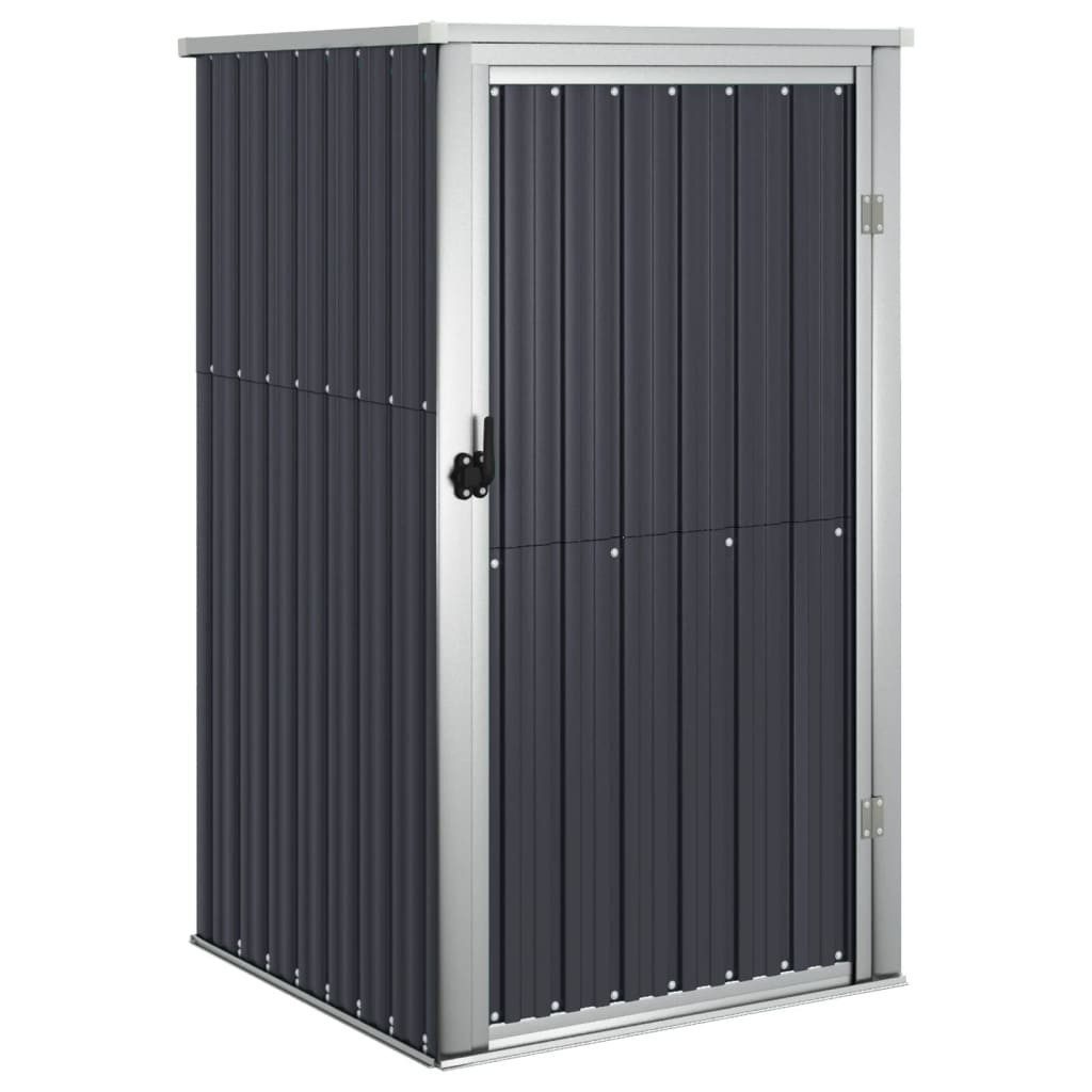 vidaXL Garten-Geräteschrank Anthrazit - 88 x 89 x 161 cm Gartenschrank Metall Gerätehaus Anthrazi
