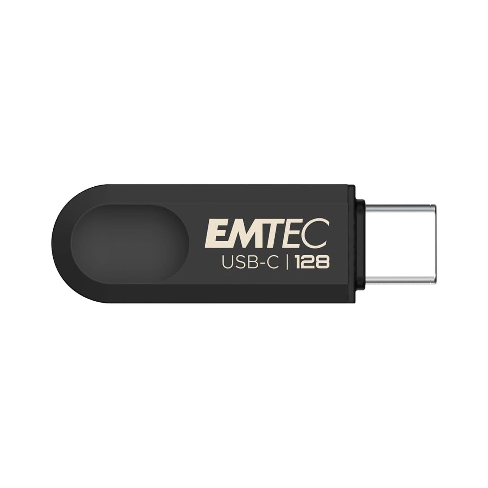 EMTEC EMTEC ECMMD128GC283 USB-Stick (USB-C 3.2 128 GB, schwarz, recycelter Kunststoff)