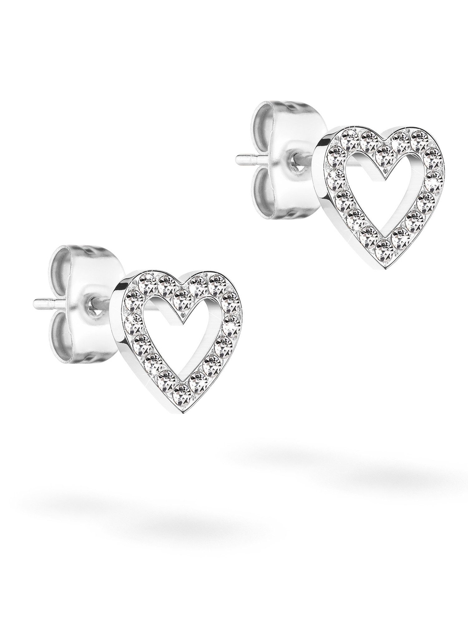 Tamaris Paar Ohrstecker Sparkling Hearts, Herzen, mit Zirkonia (synth)