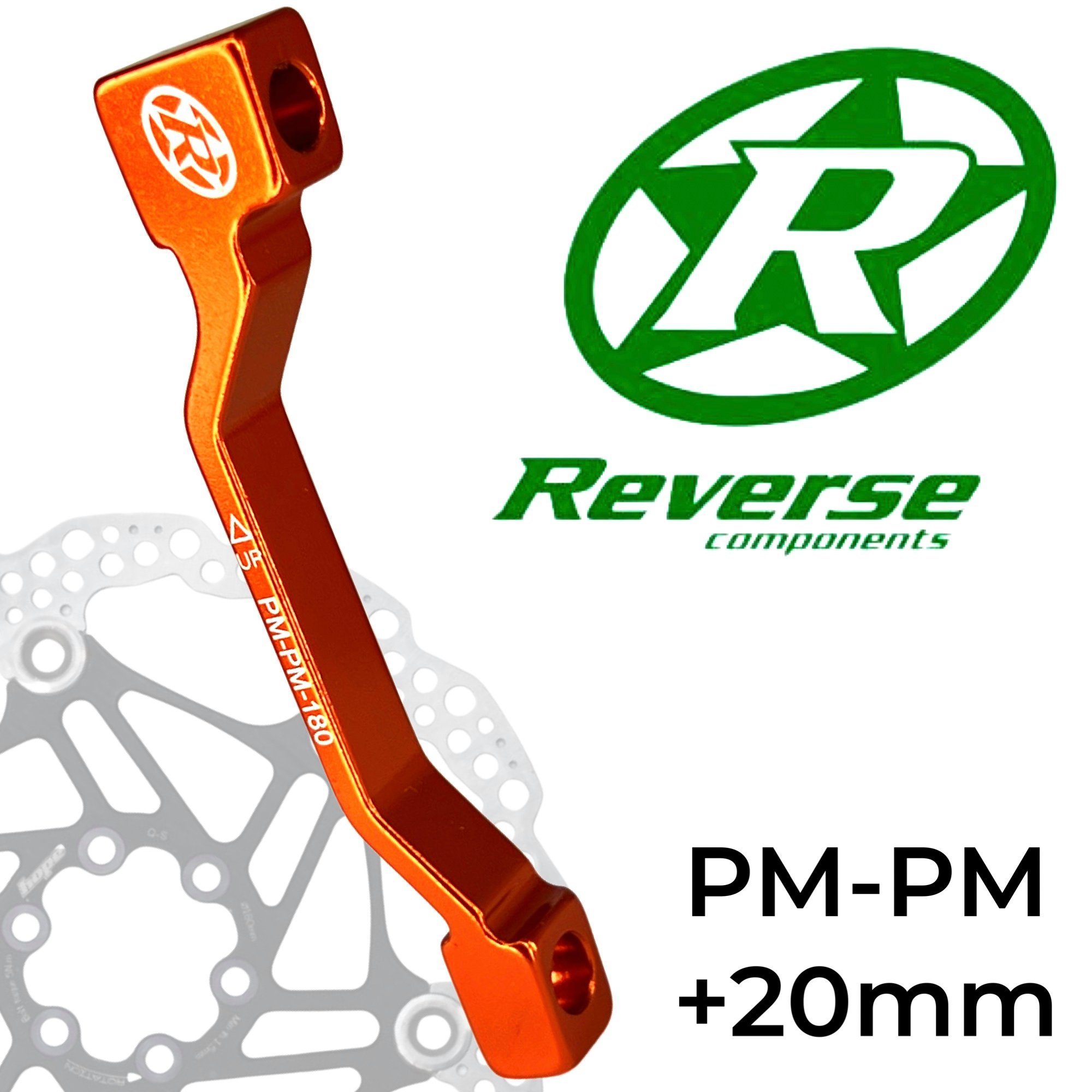 Reverse Scheibenbremse Reverse Fahrrad Bremsscheiben Adapter Ø 180 / 200 / 203 / 220 mm Orange