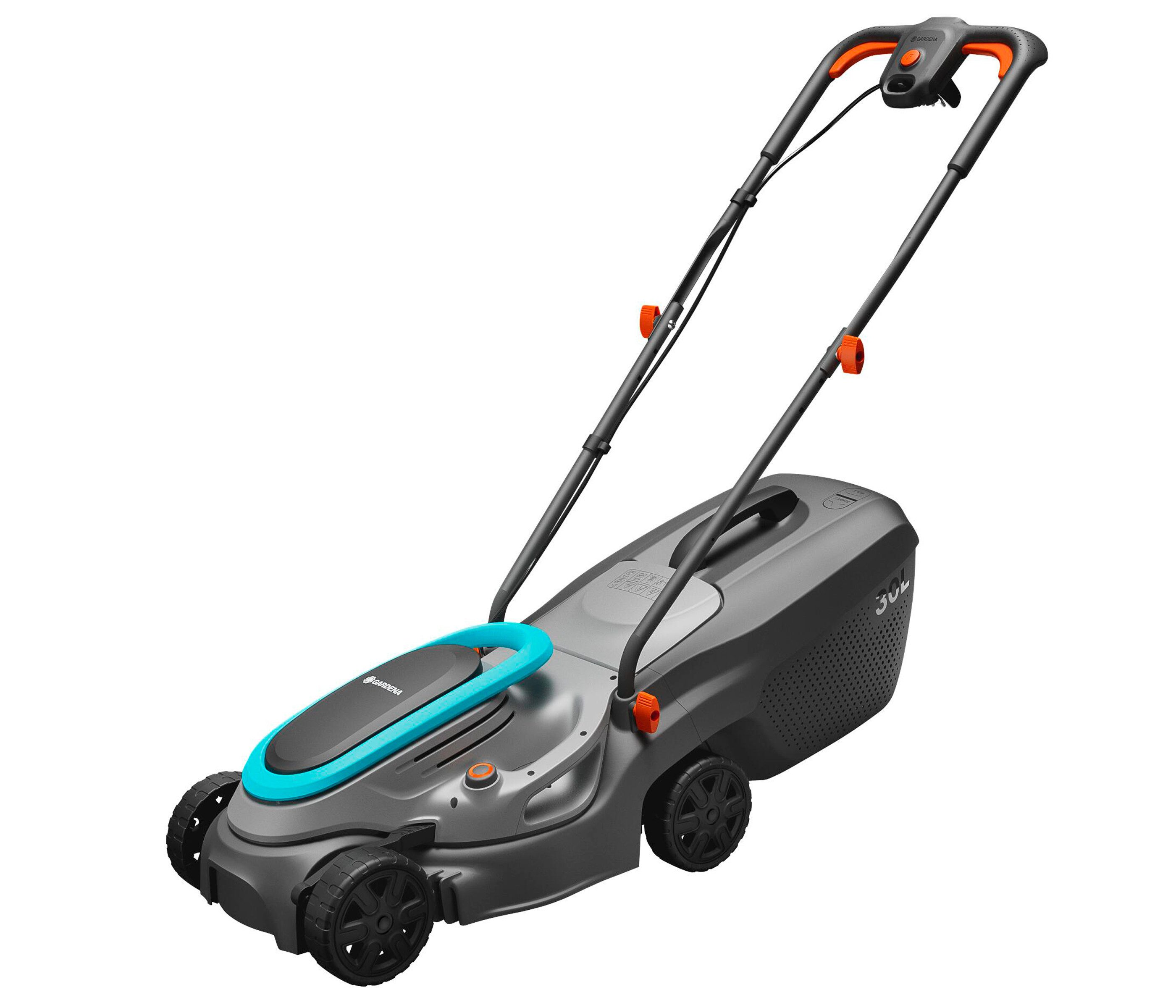 GARDENA Elektrorasenmäher Elektro-Rasenmäher PowerMax 32/1200 G2, Schnittbreite 32 cm, bis 300m², 320 cm Schnittbreite, leistungsstarker Rasenmäher dank der DuraEdge Messer