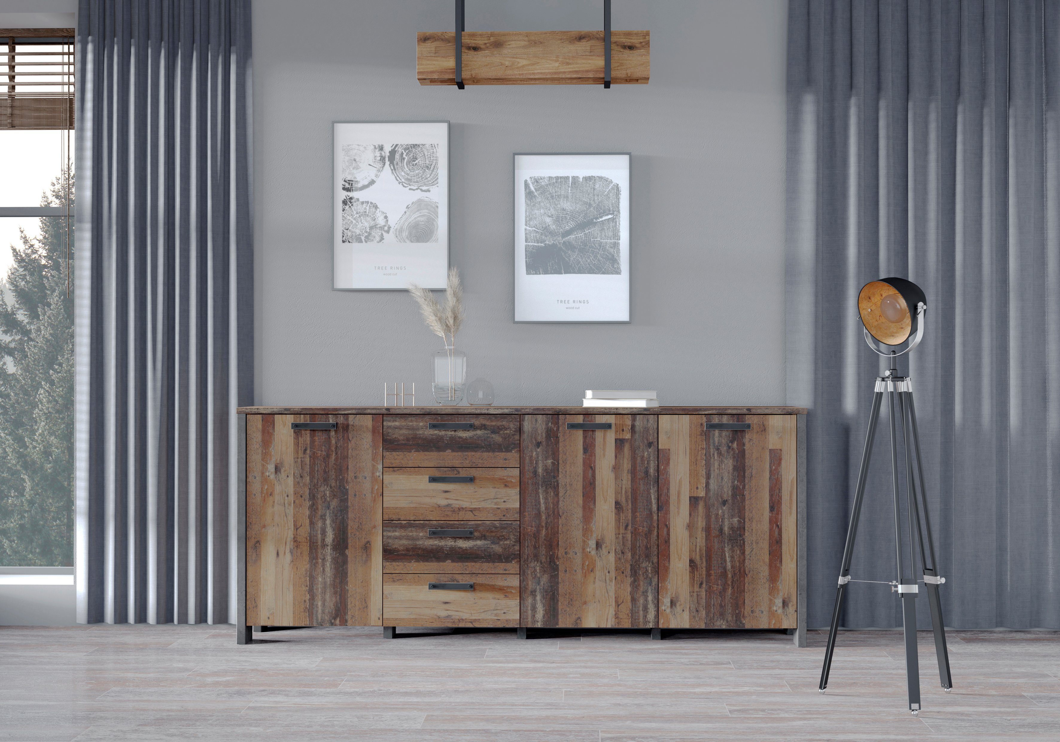 FORTE Sideboard Clif, Breite ca. 206 cm günstig online kaufen