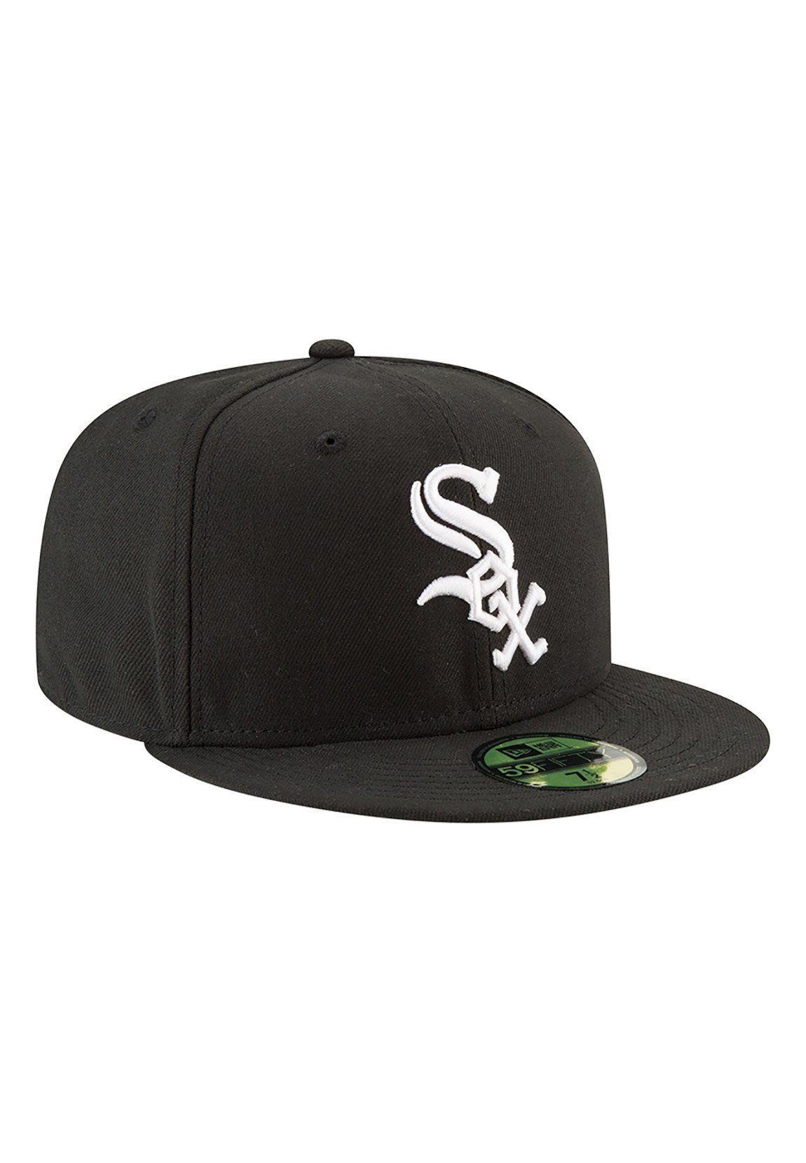 New CHICAGO 59Fifty Fitted WHITE Cap SOX Cap Fitted Era New Schwarz Authentics Era Weiß