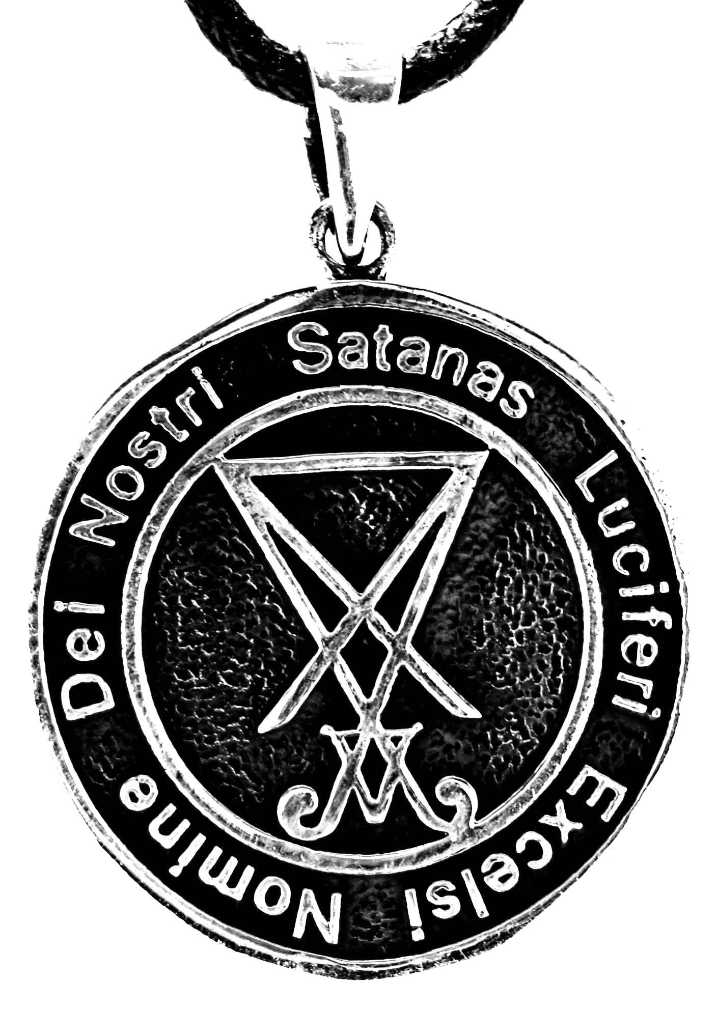 Kettenanhänger Si.57 Pentagramm Luzifer Church of Satan Drudenfuß