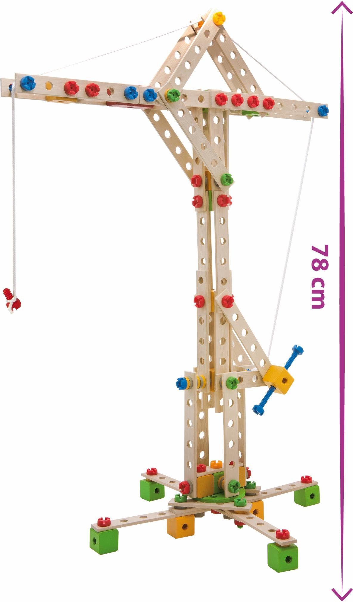 Eichhorn Konstruktionsspielsteine Holzspielzeug, Constructor Windrad Made St), schützt (300 FSC®- in weltweit Wald - 300tlg., Germany