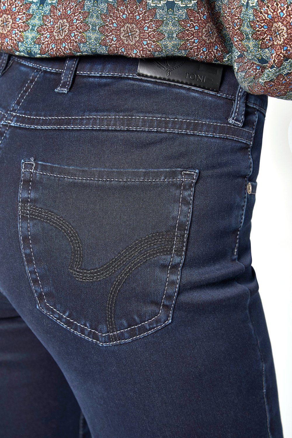 Straight Shape Regular-fit-Jeans Perfect dark TONI blue