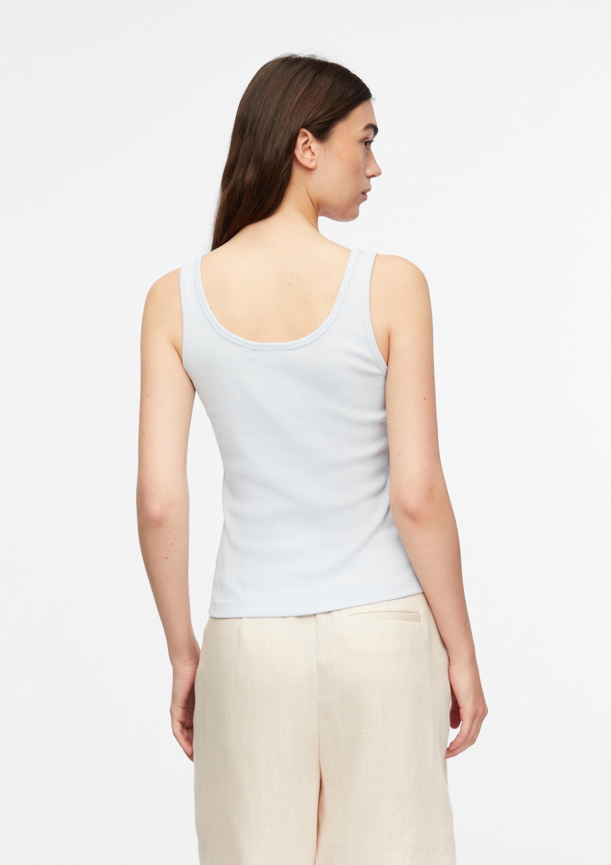 comma Muskelshirt T-Shirt Geripptes Tanktop