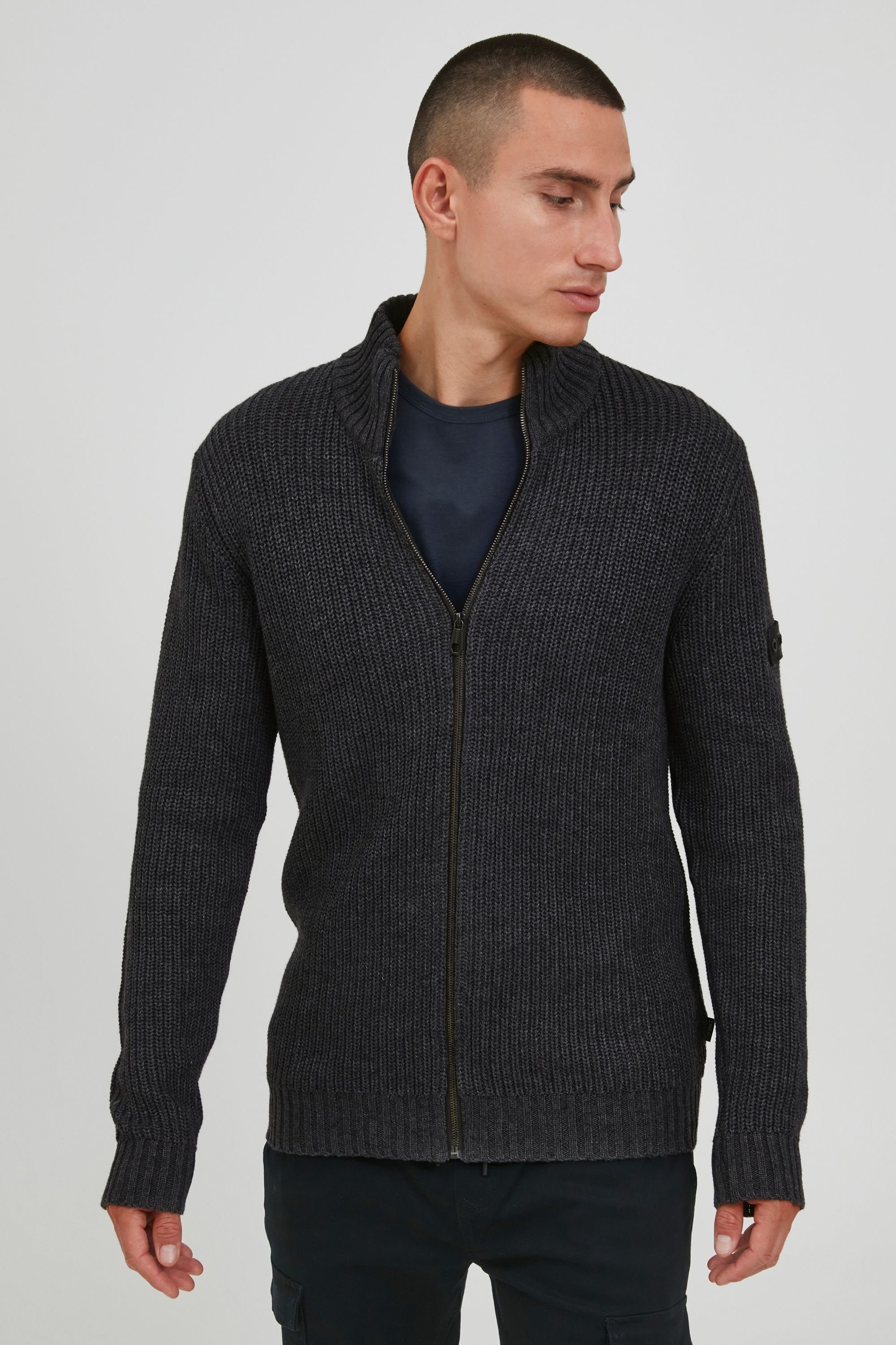 Project Project PRXander Strickjacke Grey Dark 11 Melange 11