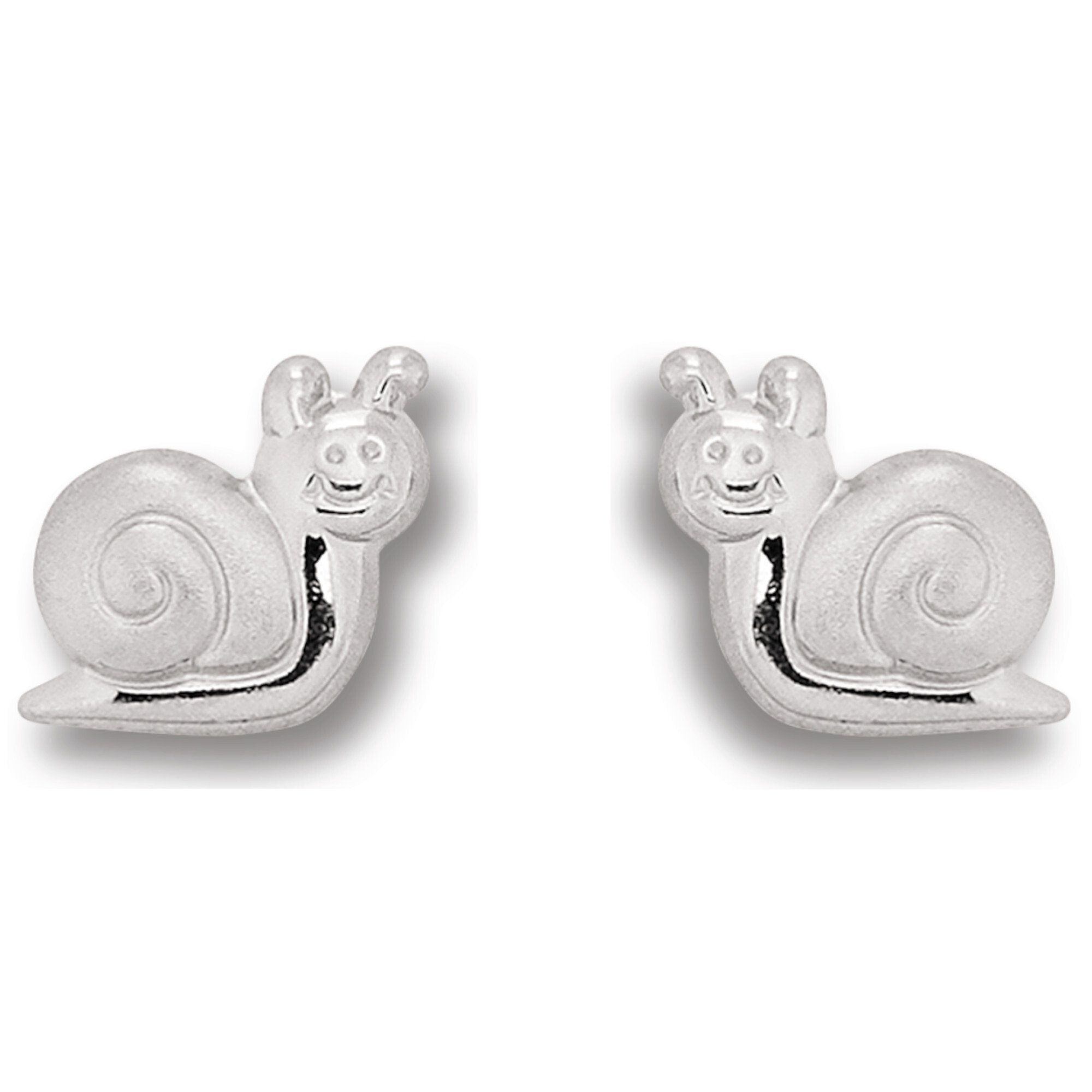 Silber, Ohrstecker Schmuck Ohrringe ELEMENT Paar aus Schnecke Damen Silber Schnecke 925 Ohrstecker ONE