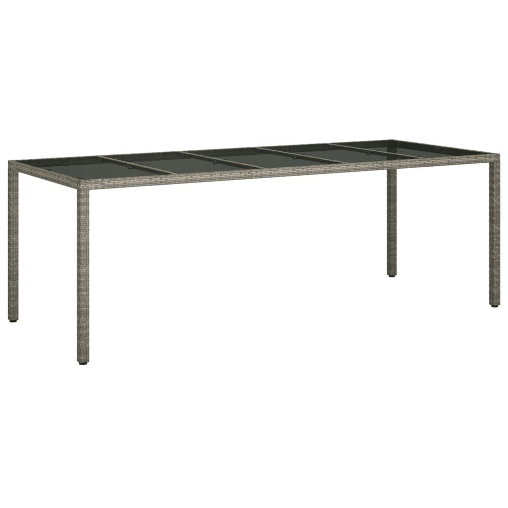 vidaXL Gartentisch Gartentisch Grau 250x100x75 cm günstig online kaufen