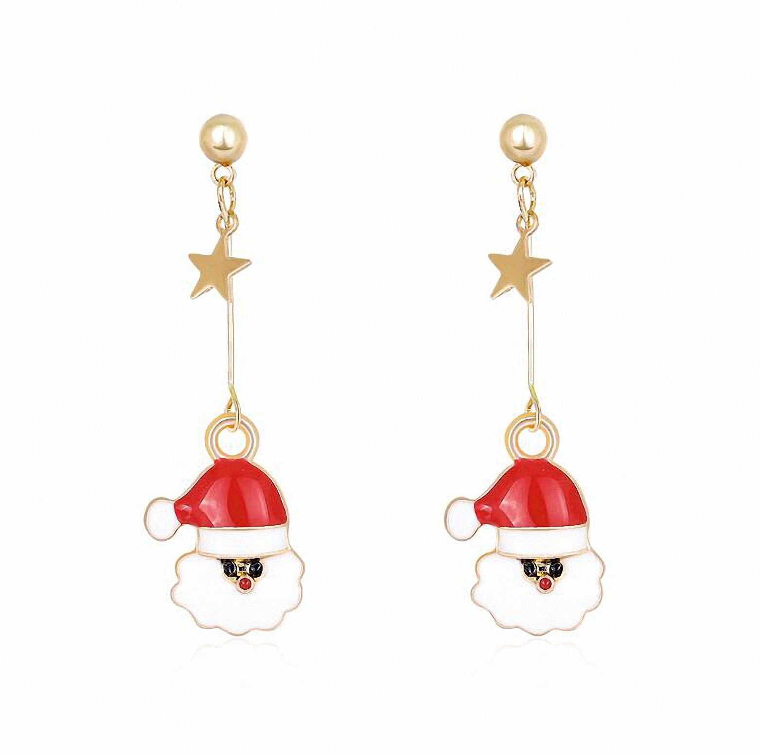 Damen Schmuck Adelia´s Paar Ohrhänger Ohrhänger Weihnachtsmann, Weihnachtsschmuck