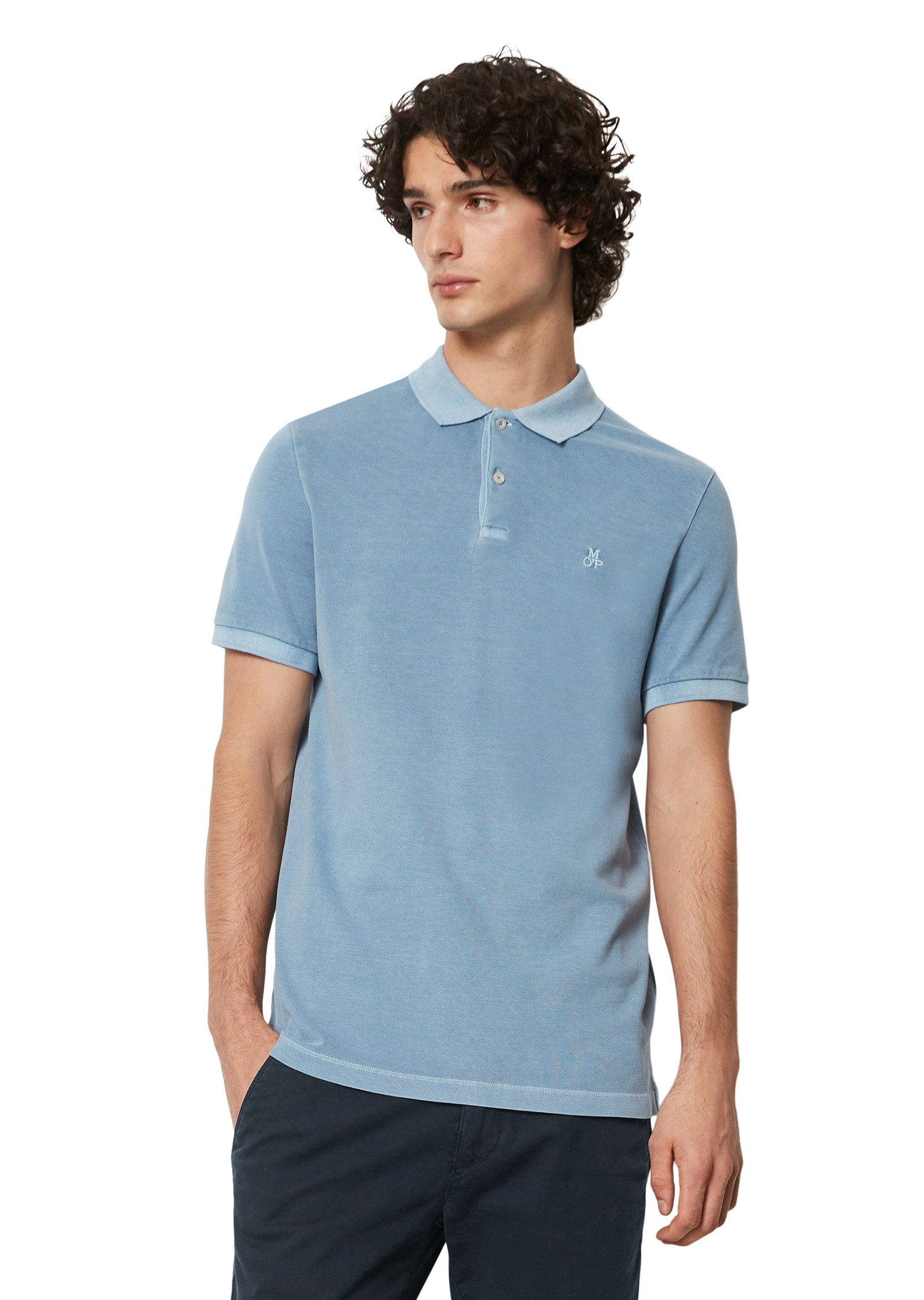 Poloshirt aus Organic Cotton-Stretch