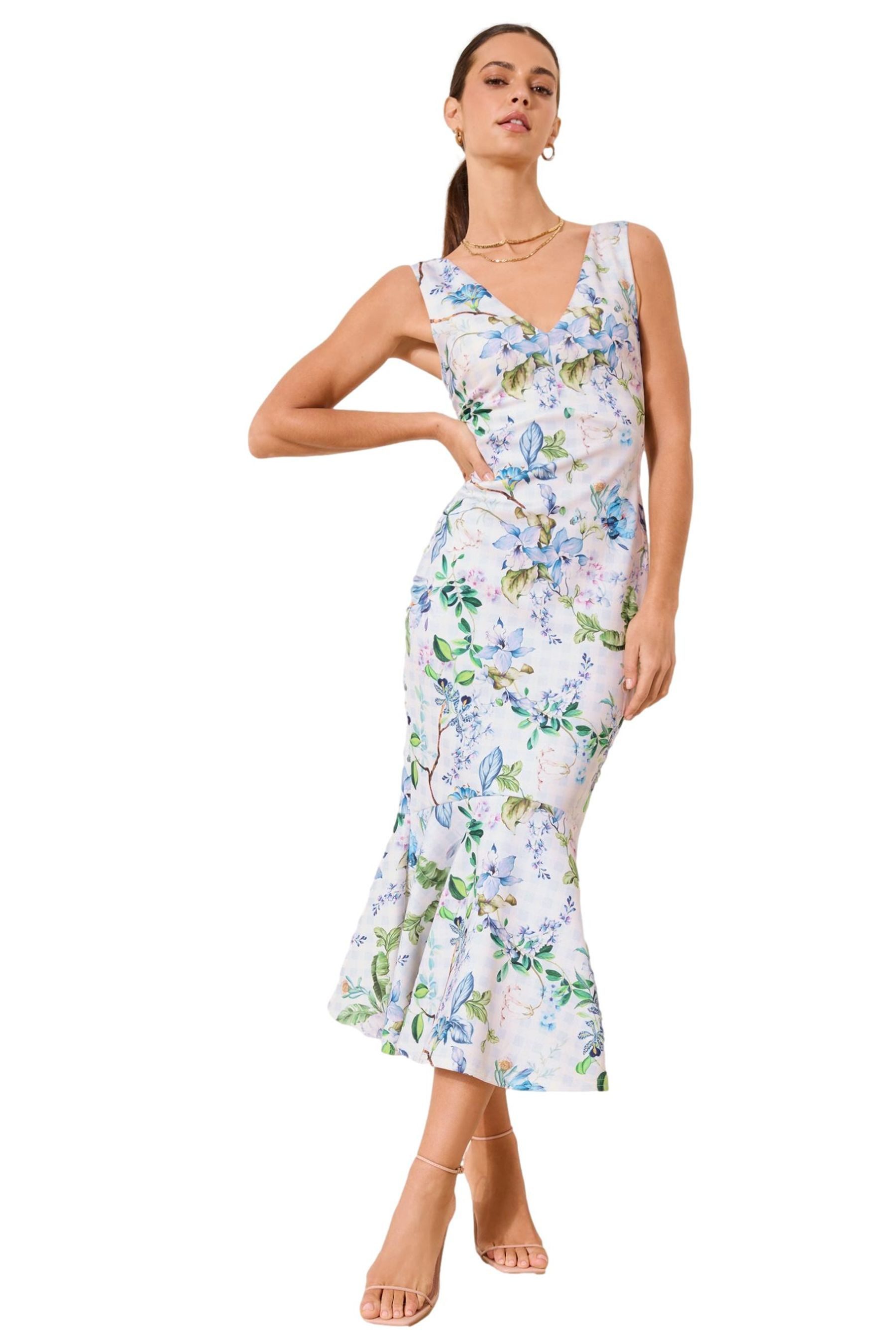 LIPSY Midikleid Lipsy Fit-and-Flare-Midikleid mit Print, Regular (1-tlg)