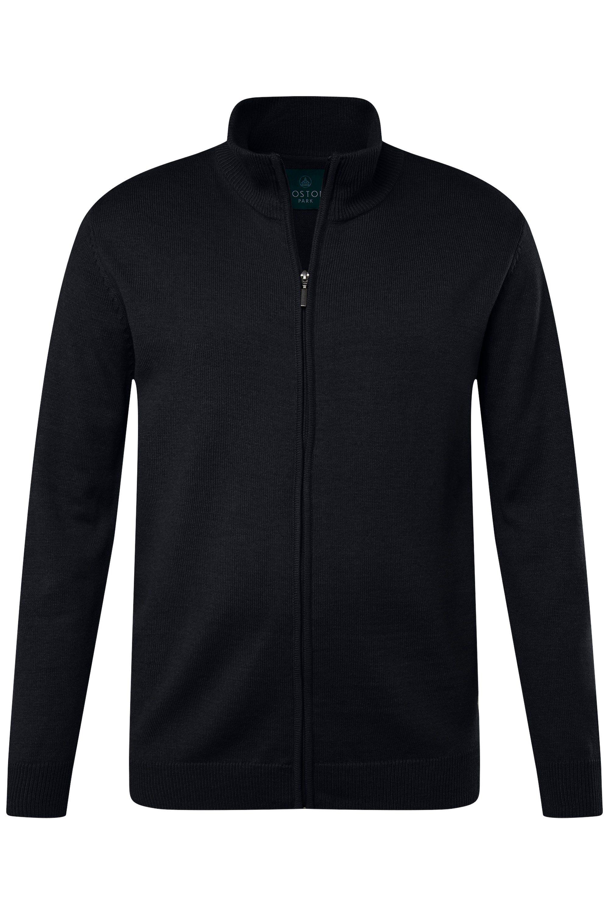 Boston Park Poloshirt Strickjacke Langarm Stehkragen günstig online kaufen