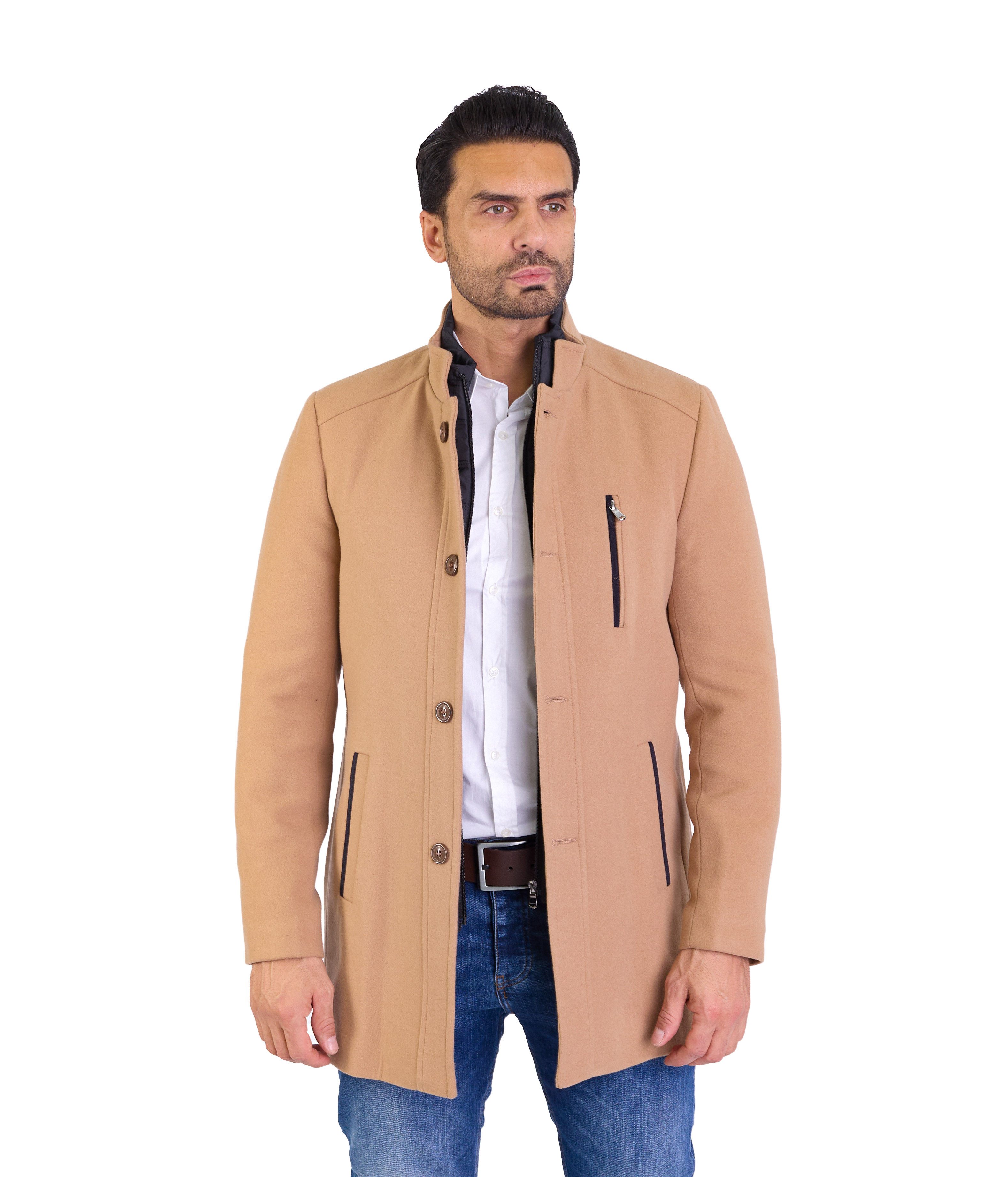 Denim Distriqt Wintermantel Herren Slim Fit günstig online kaufen