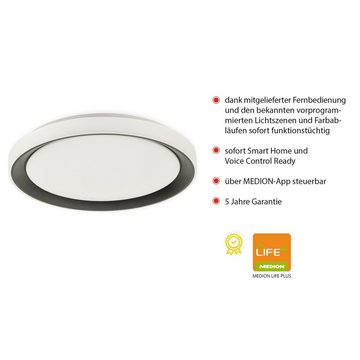 JUST LIGHT LED Deckenleuchte Ls-DISC, Dimmfunktion, LED fest integriert, warmweiß - kaltweiß, Smarthome fähig