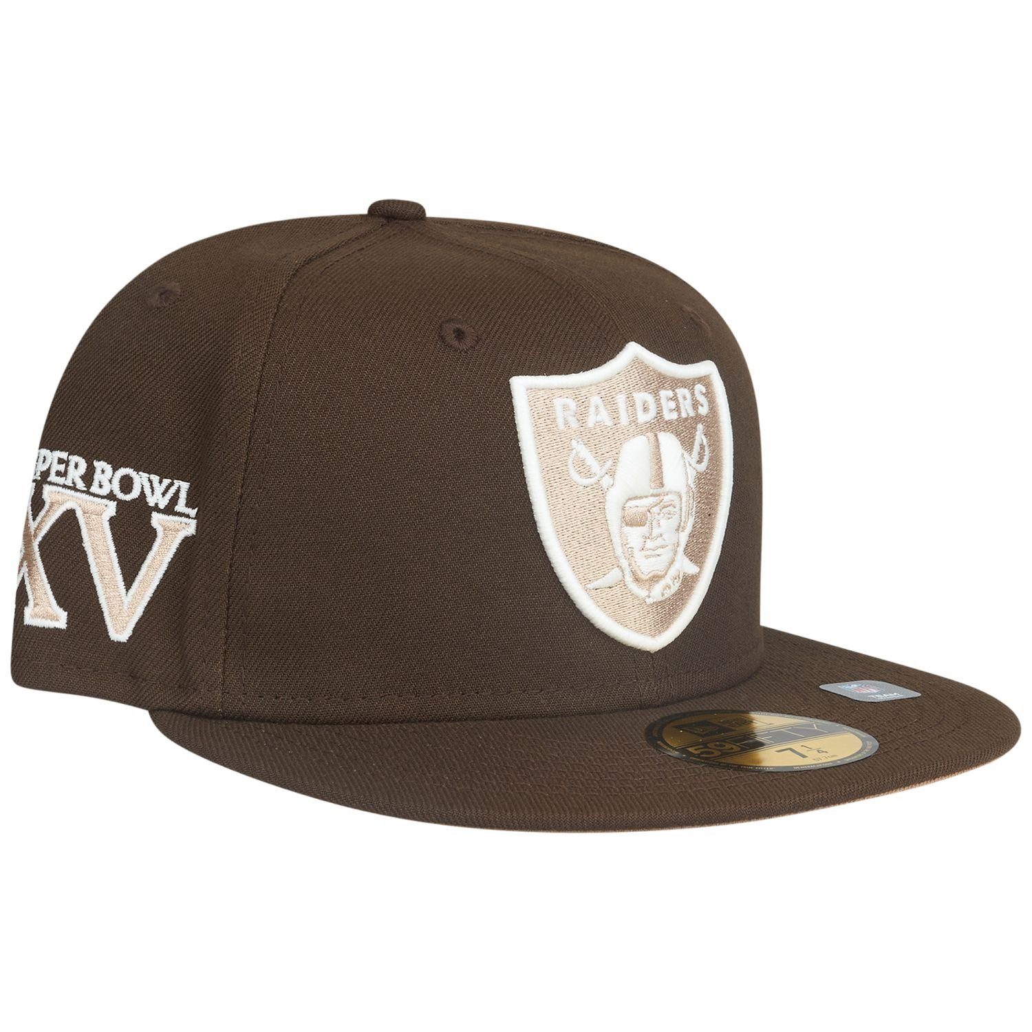 Fitted Cap 59Fifty Las Vegas Raiders walnut