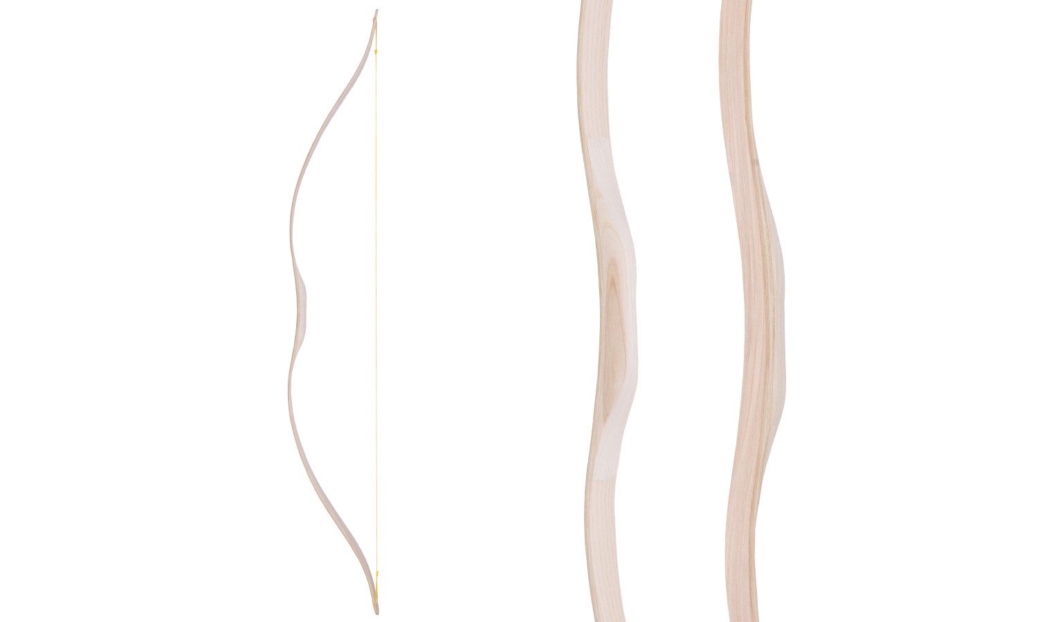 Holzspielerei Langbogen Hunnenbogen ohne Umwicklung