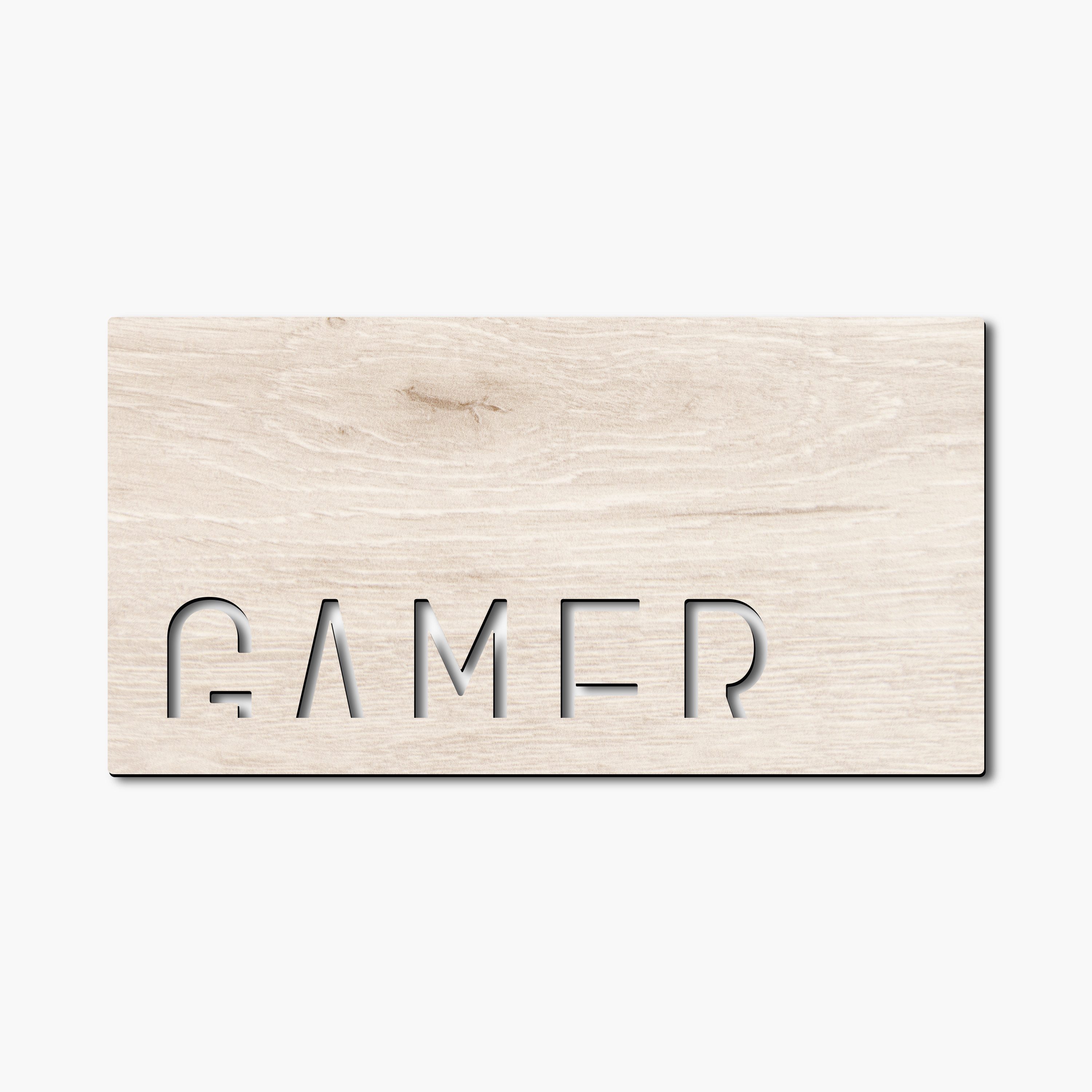 Namofactur LED Dekolicht Lampe 'Gamer' Zocker RGB Deko Licht Wandlampe, LED fest integriert, RGB Farbwechsel, Wanddeko Gamer, USB Leuchte mit Fernbedienung