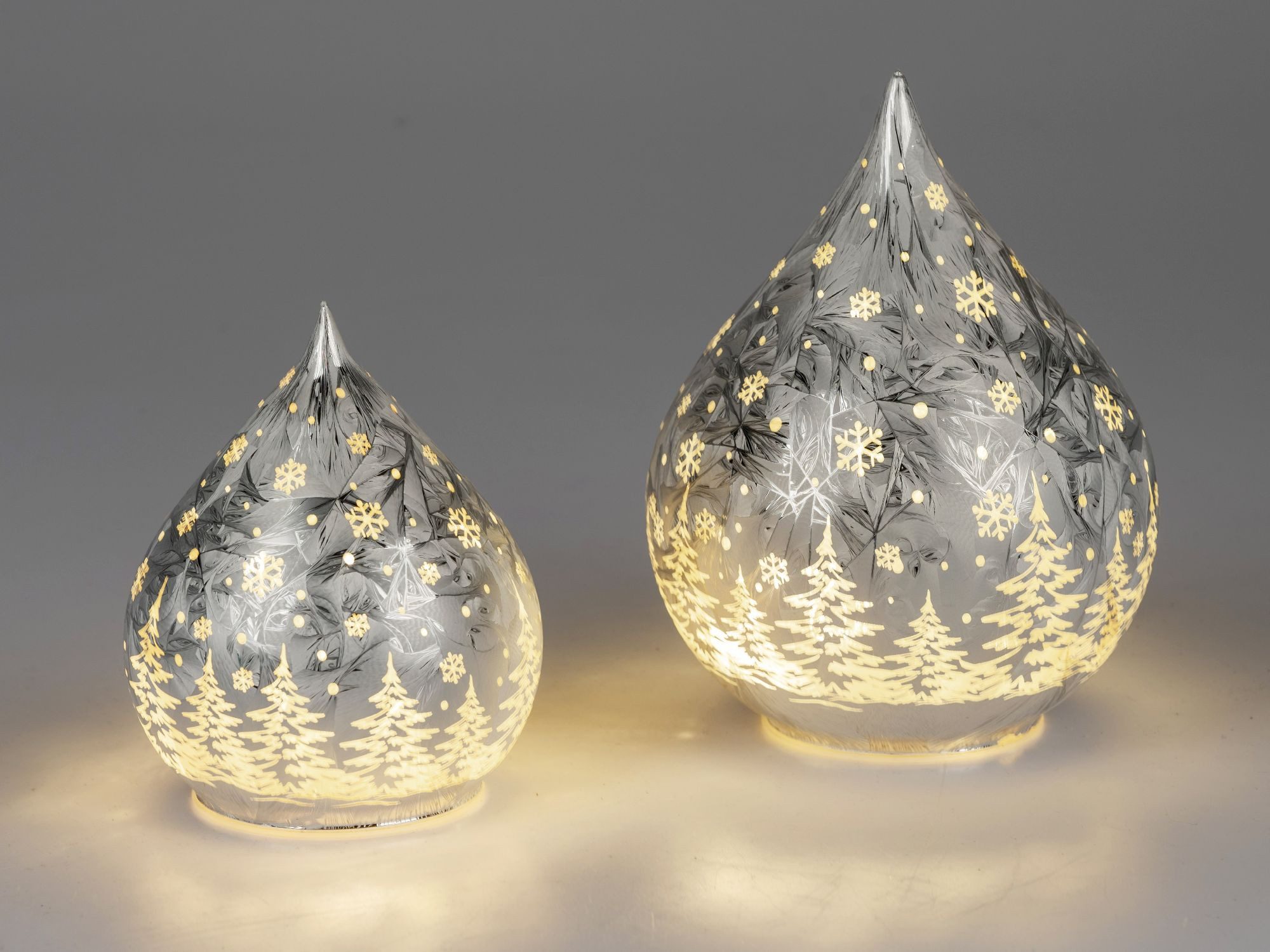formano LED Dekoobjekt Frosty Winterwald, LED, Mit Timerfunktion, Silber, Winterwald, H: 21cm
