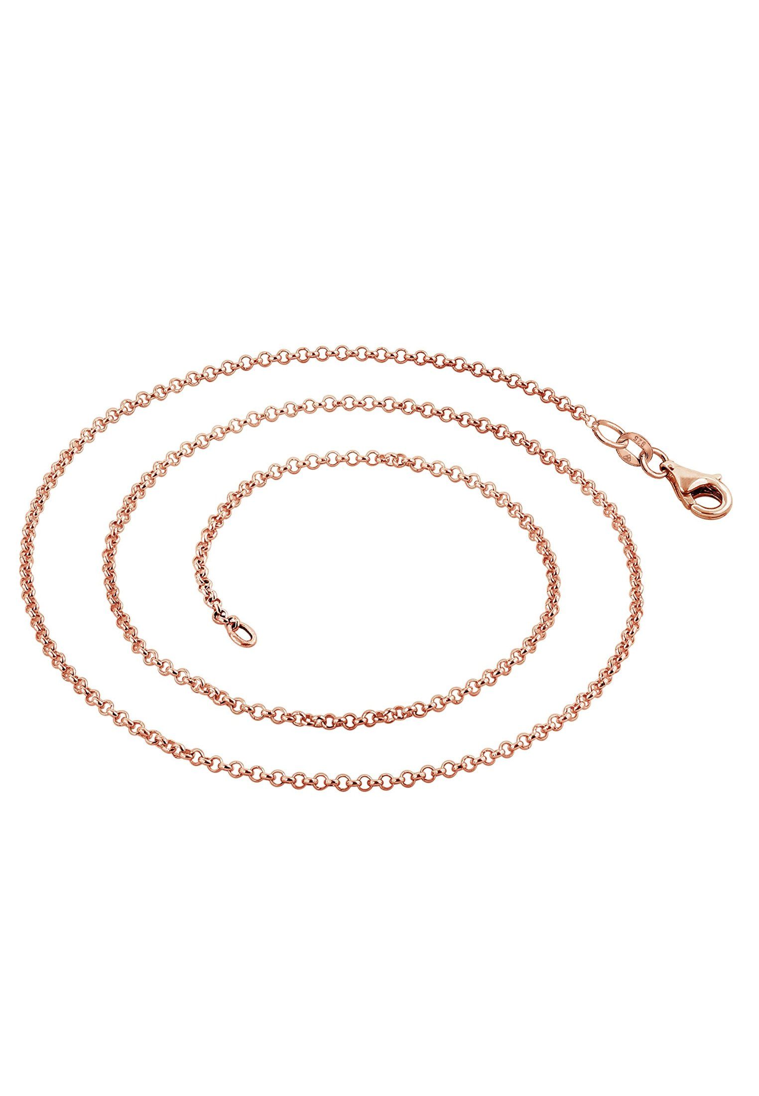 Nenalina Kette ohne Anhänger Damen Erbskette Basic 925 Silber rosévergoldet günstig online kaufen