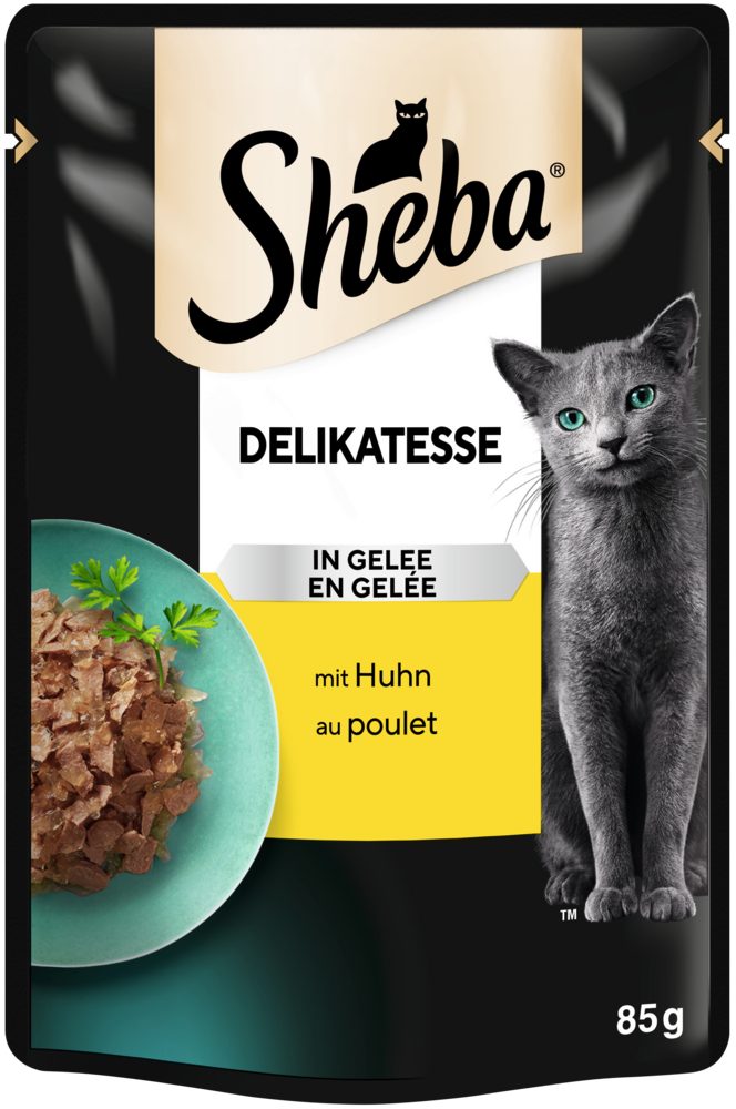 Sheba SHEBA® Portionsbeutel Delikatesse in Gelee mit Huhn 85g, für: Katze von Sheba