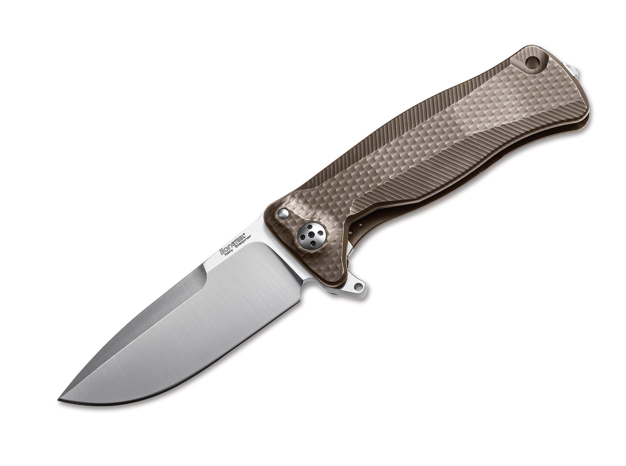 LionSteel Taschenmesser Taschenmesser SR-11 Titan Bronze