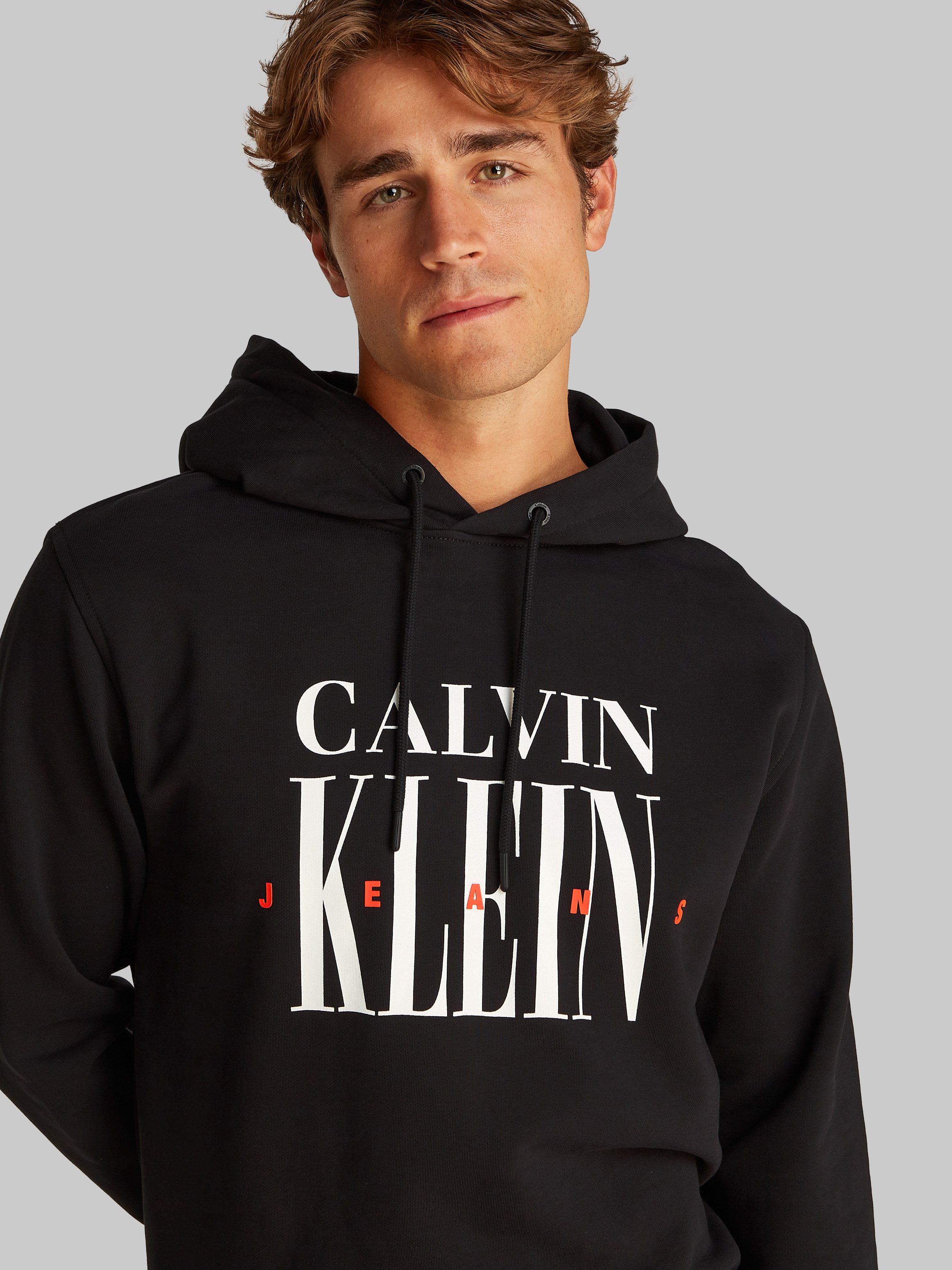 Calvin Klein Jeans Hoodie SERIF FONT GRAPHIC HOODIE mit großem Logodruck günstig online kaufen