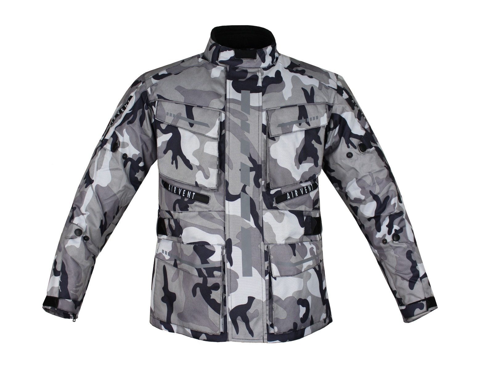 Alpha Speeds Motorradjacke Kinder Motorrad Textil Jacke Biker wasserdicht Jacke mit Protektoren Sport, Innenjacke ist trennbar: All Season, Camouflage Grau