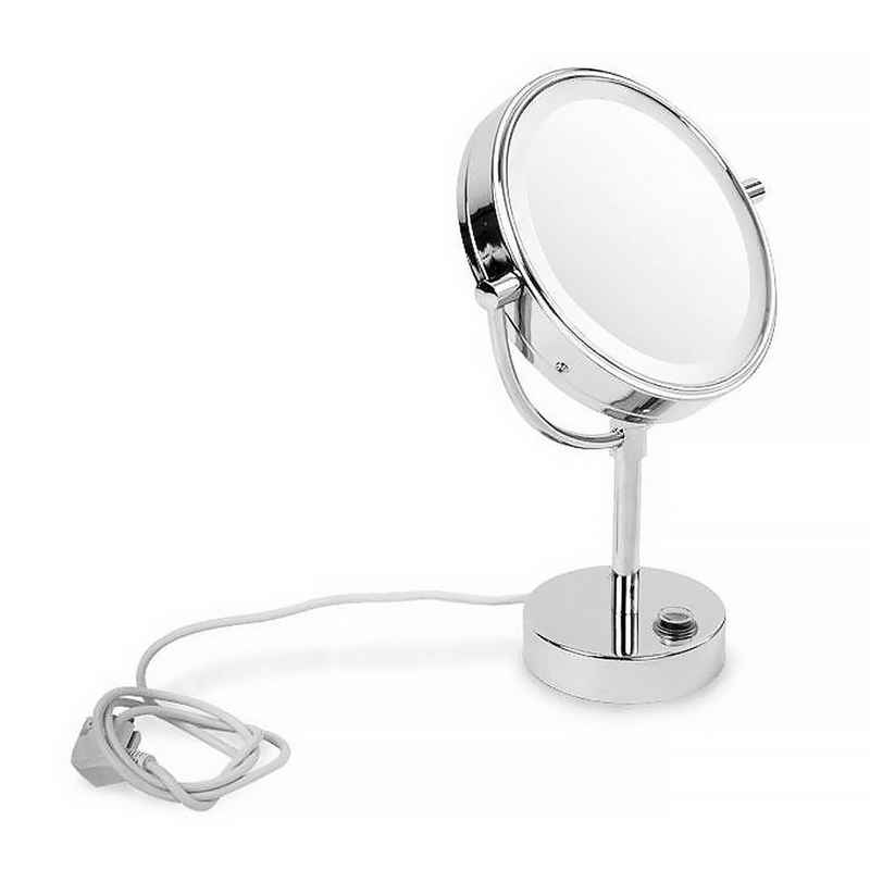 casa pura LED-Lichtspiegel Standspiegel in 3 Vergrößerungen, Tischspiegel, 5-fache Vergrößerung, Marilyn