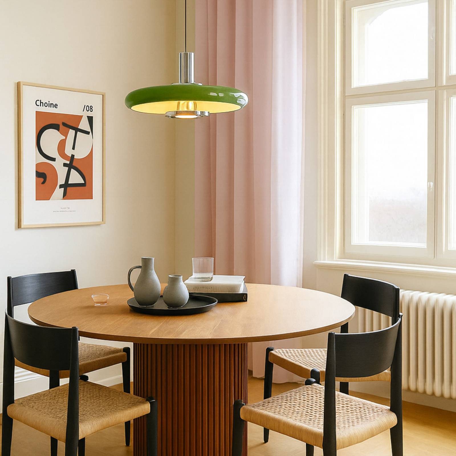 Lindby Hängeleuchte Branford, Metall, Grün IP20, 1 x 15 W LED