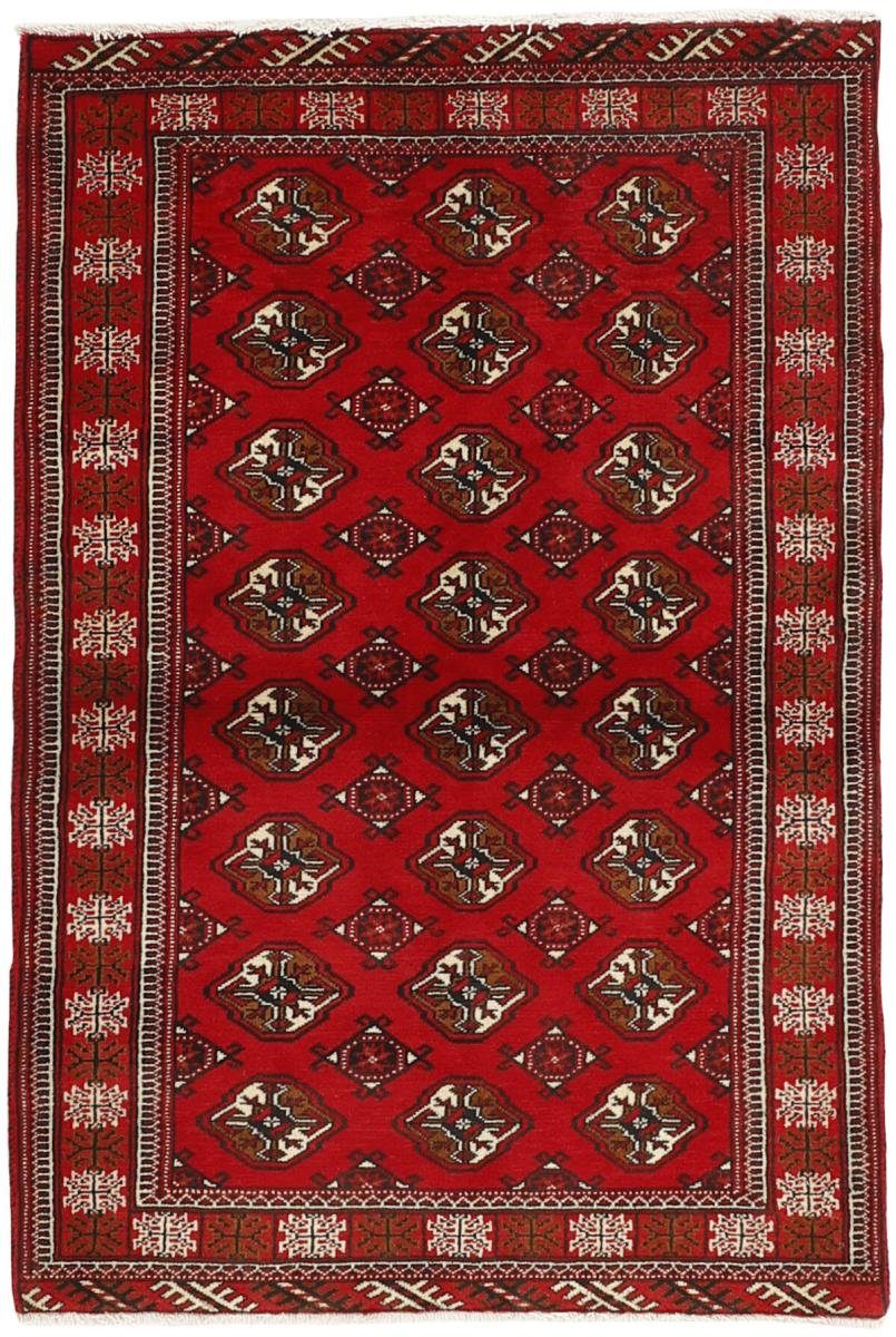 Orientteppich Turkaman 103x149 Handgeknüpfter Orientteppich / Perserteppich, Nain Trading, rechteckig, Höhe: 6 mm | Kurzflor-Teppiche