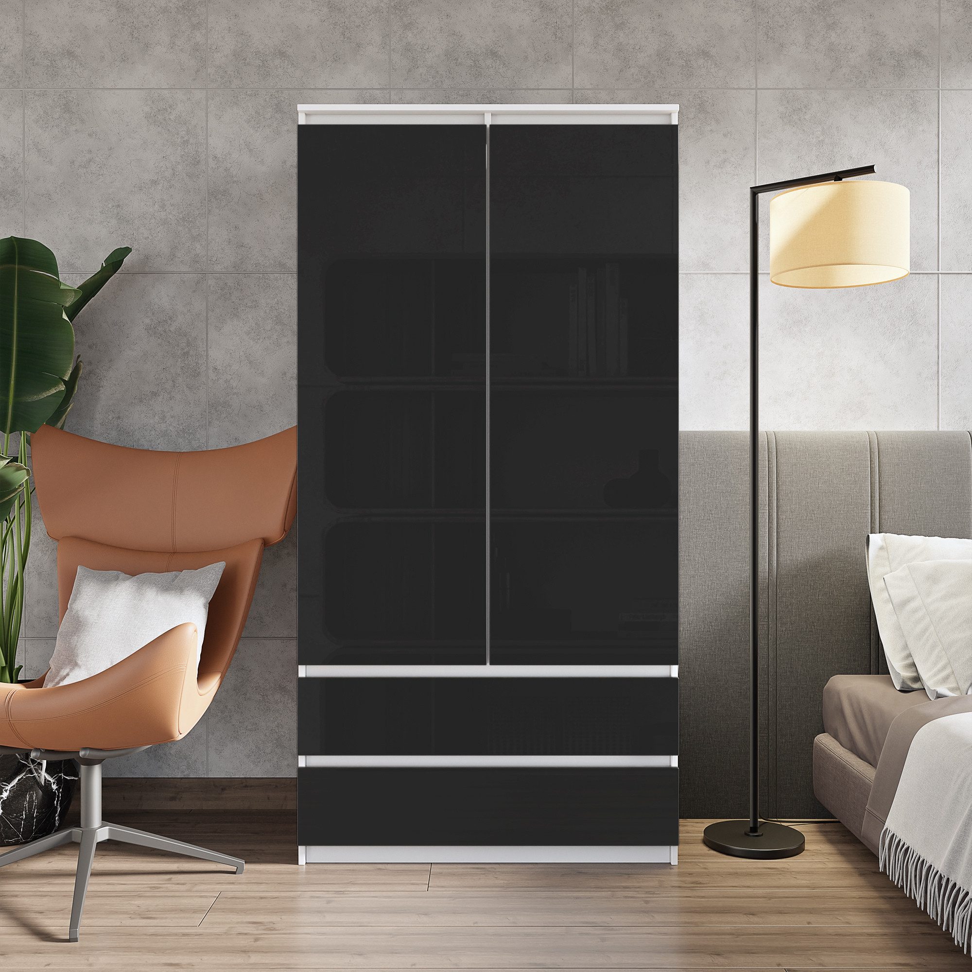 Furnica Kleiderschrank Garderobenschrank, 2 Türen und günstig online kaufen